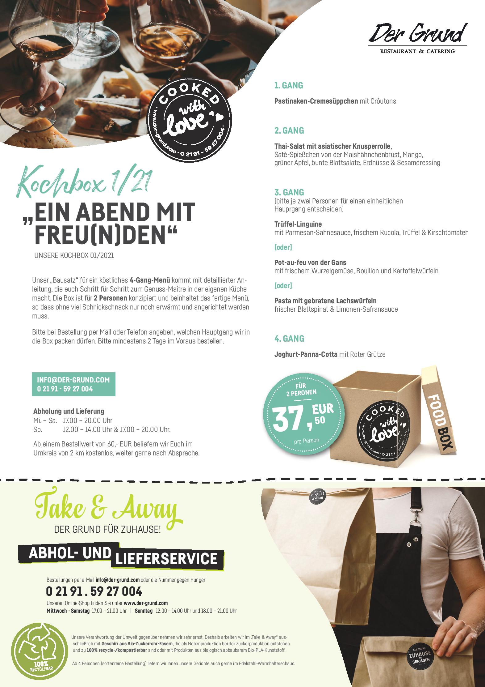 Speisekarte Der Grund in Remscheid, Seite 2