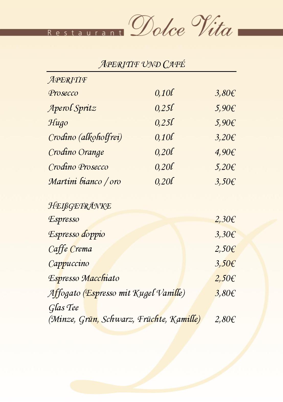 Speisekarte Dolce Vita Restaurant in Ilsfeld, Seite 11