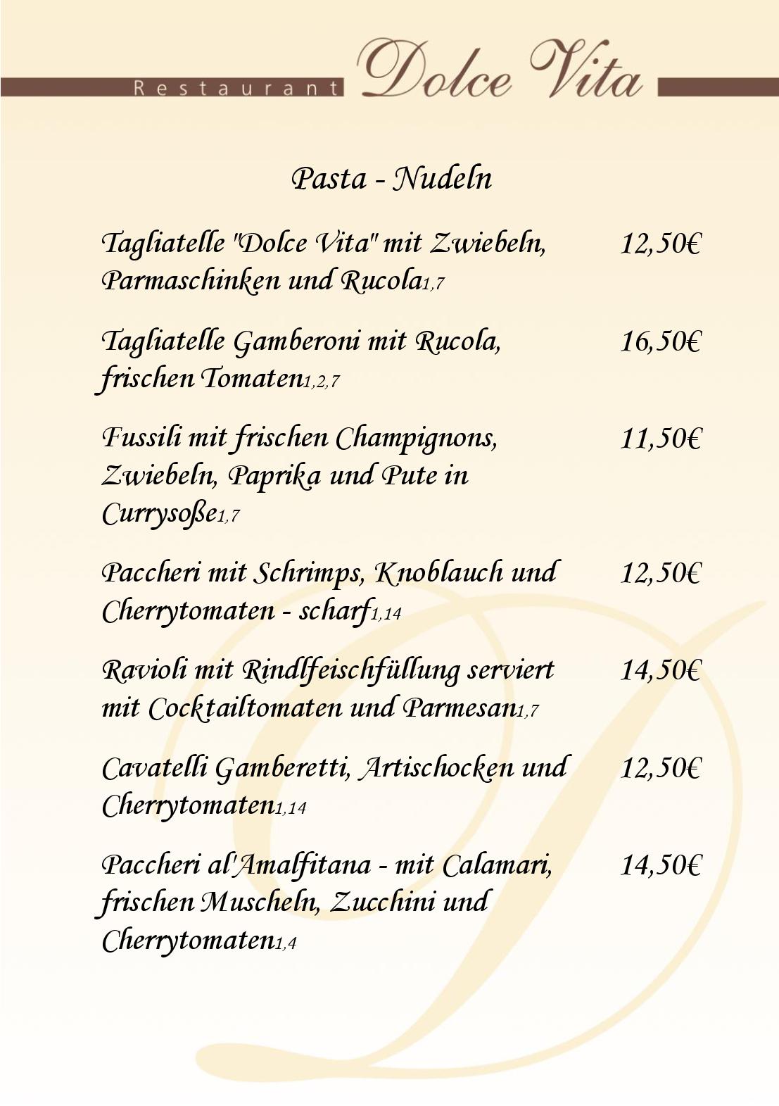 Speisekarte Dolce Vita Restaurant in Ilsfeld, Seite 4