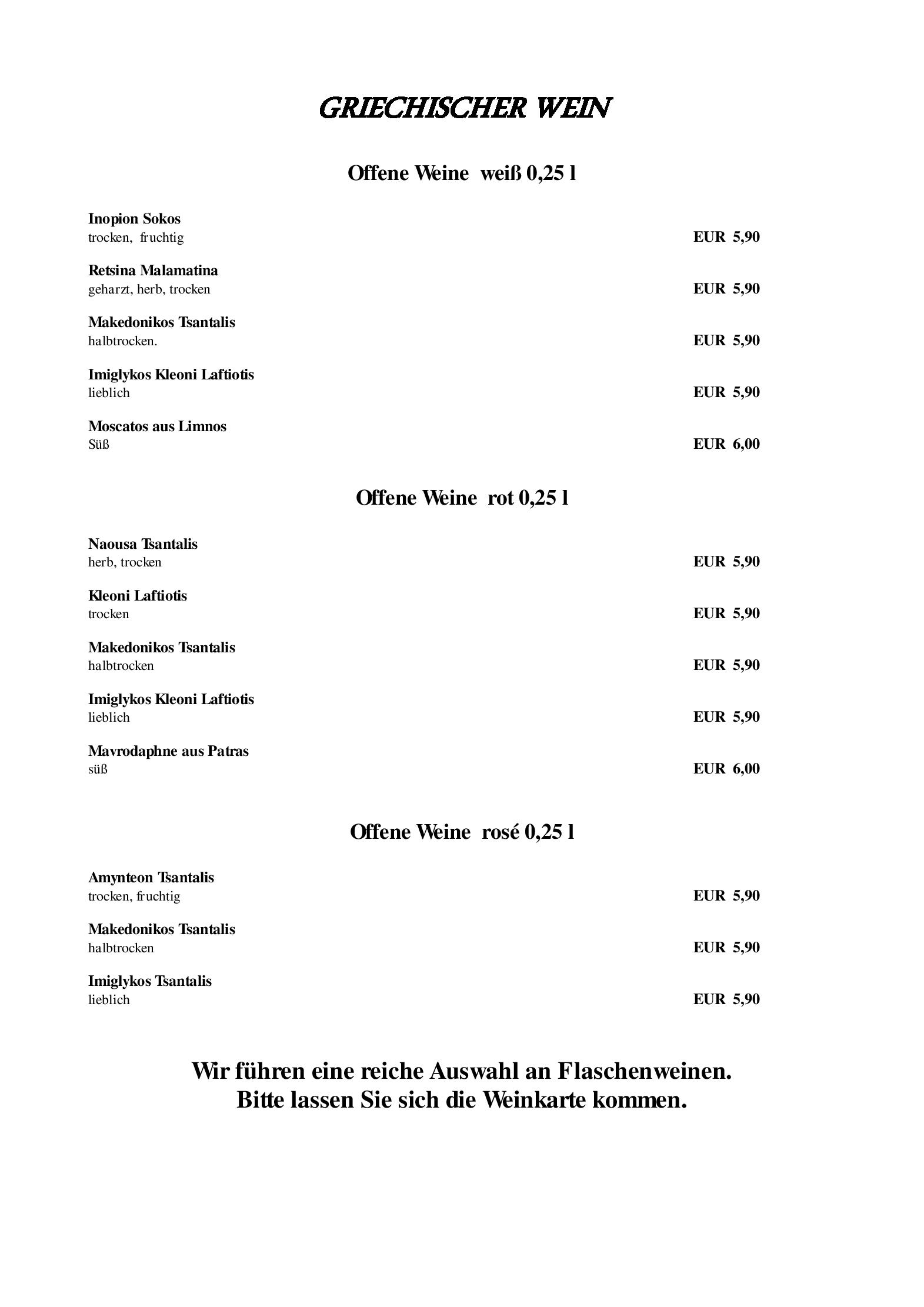 Speisekarte Restaurant Schleifmühle Bacchus in Wiesbaden, Seite 9
