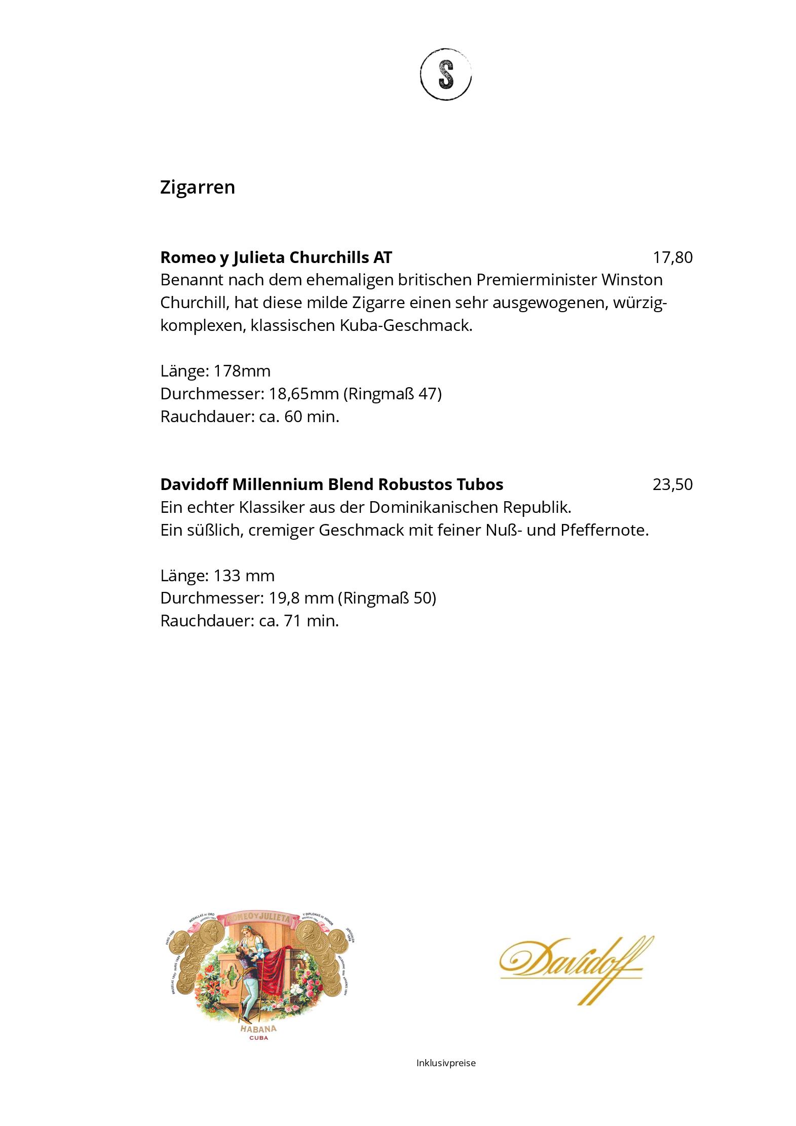 Speisekarte Restaurant Seespitz in Herrsching am Ammersee, Seite 20