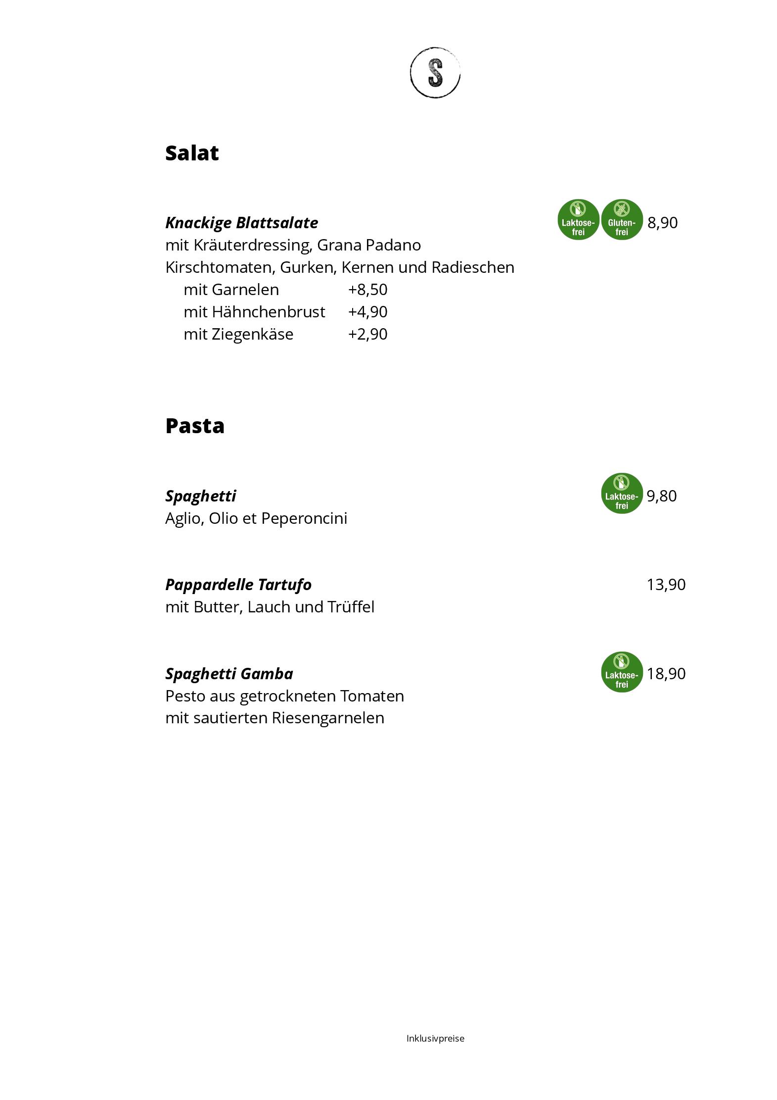 Speisekarte Restaurant Seespitz in Herrsching am Ammersee, Seite 4