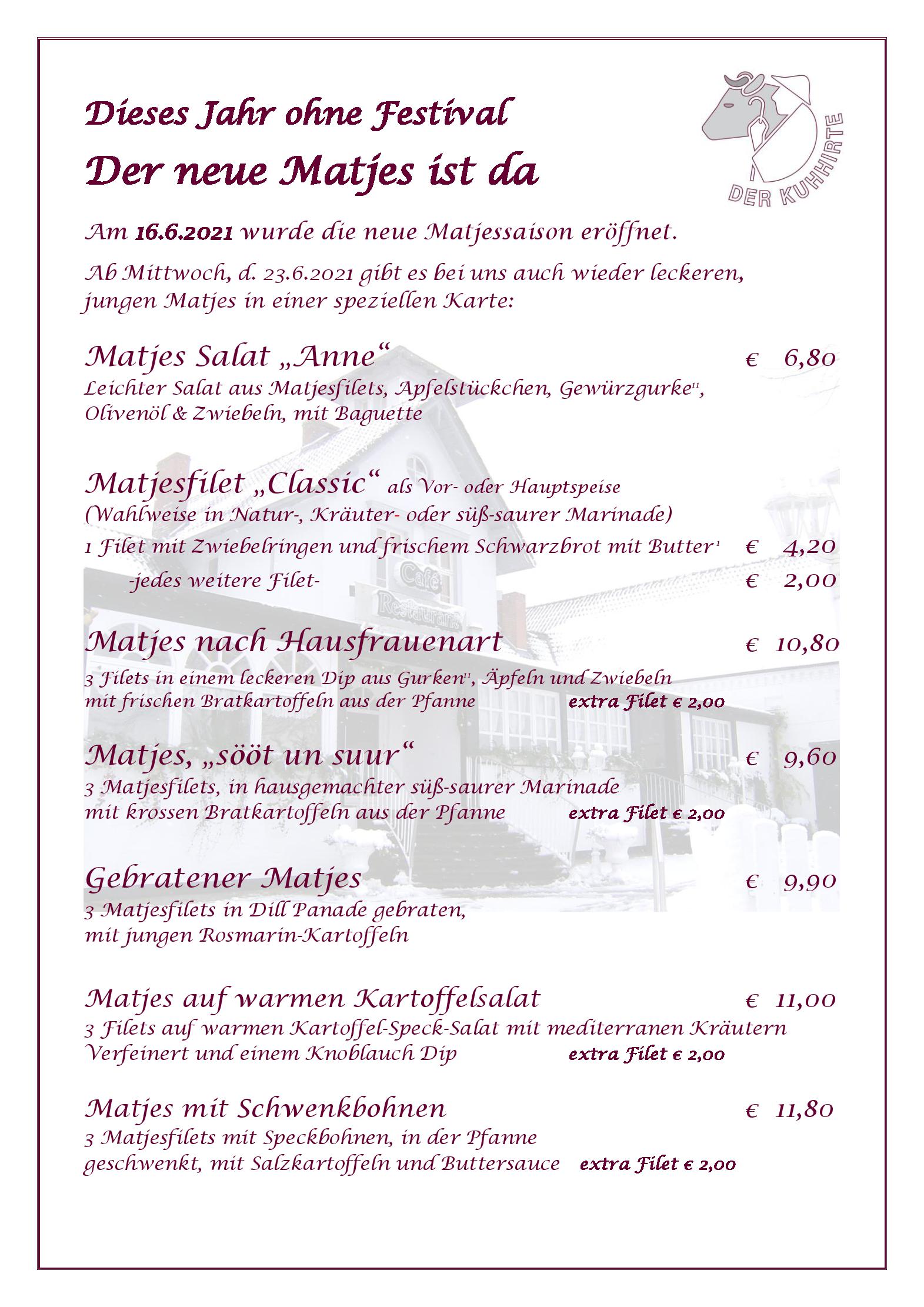 Speisekarte Der Kuhhirte in Bremen, Seite 20