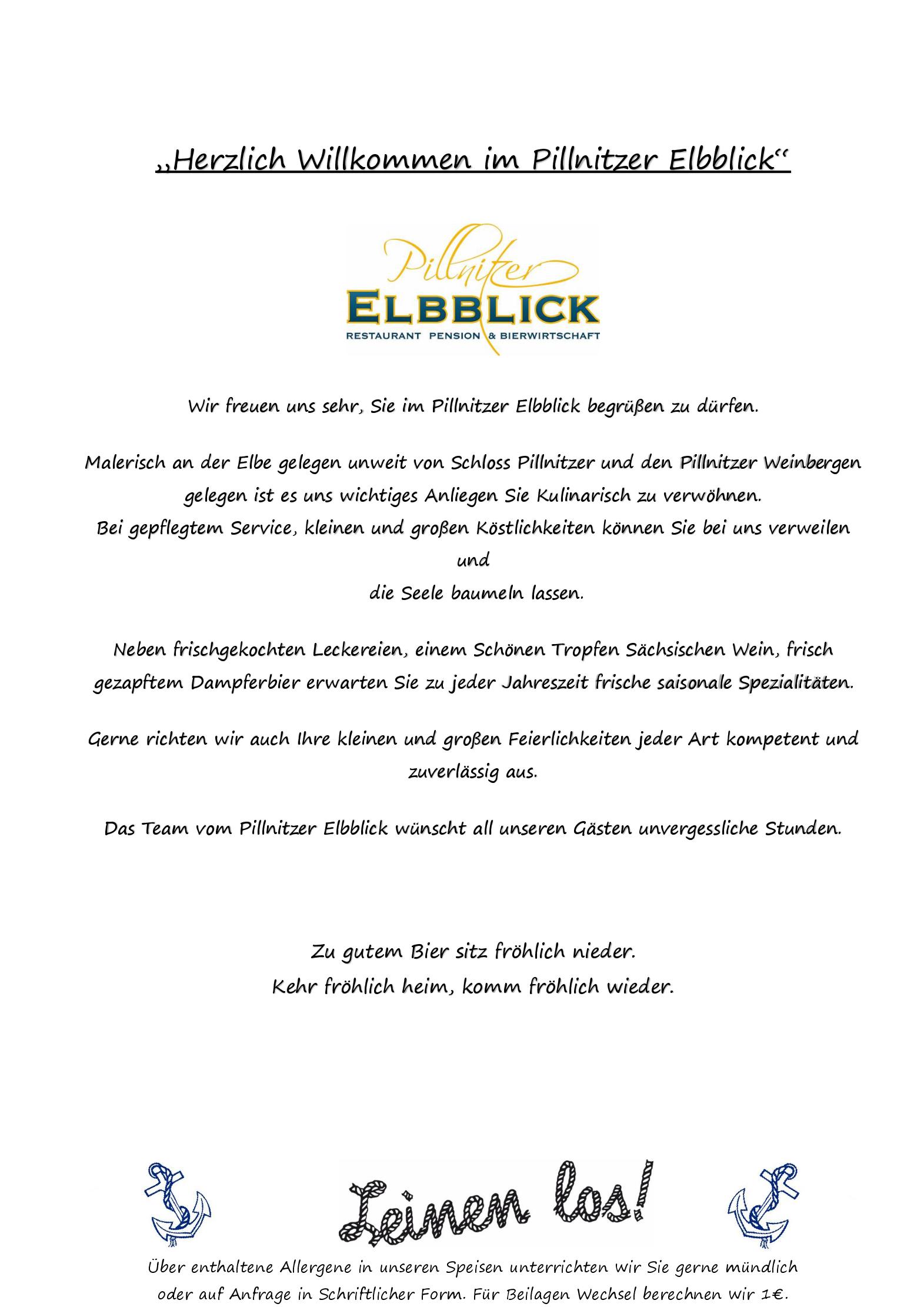 Speisekarte Hotel und Restaurant Pillnitzer Elbblick in Dresden, Seite 6
