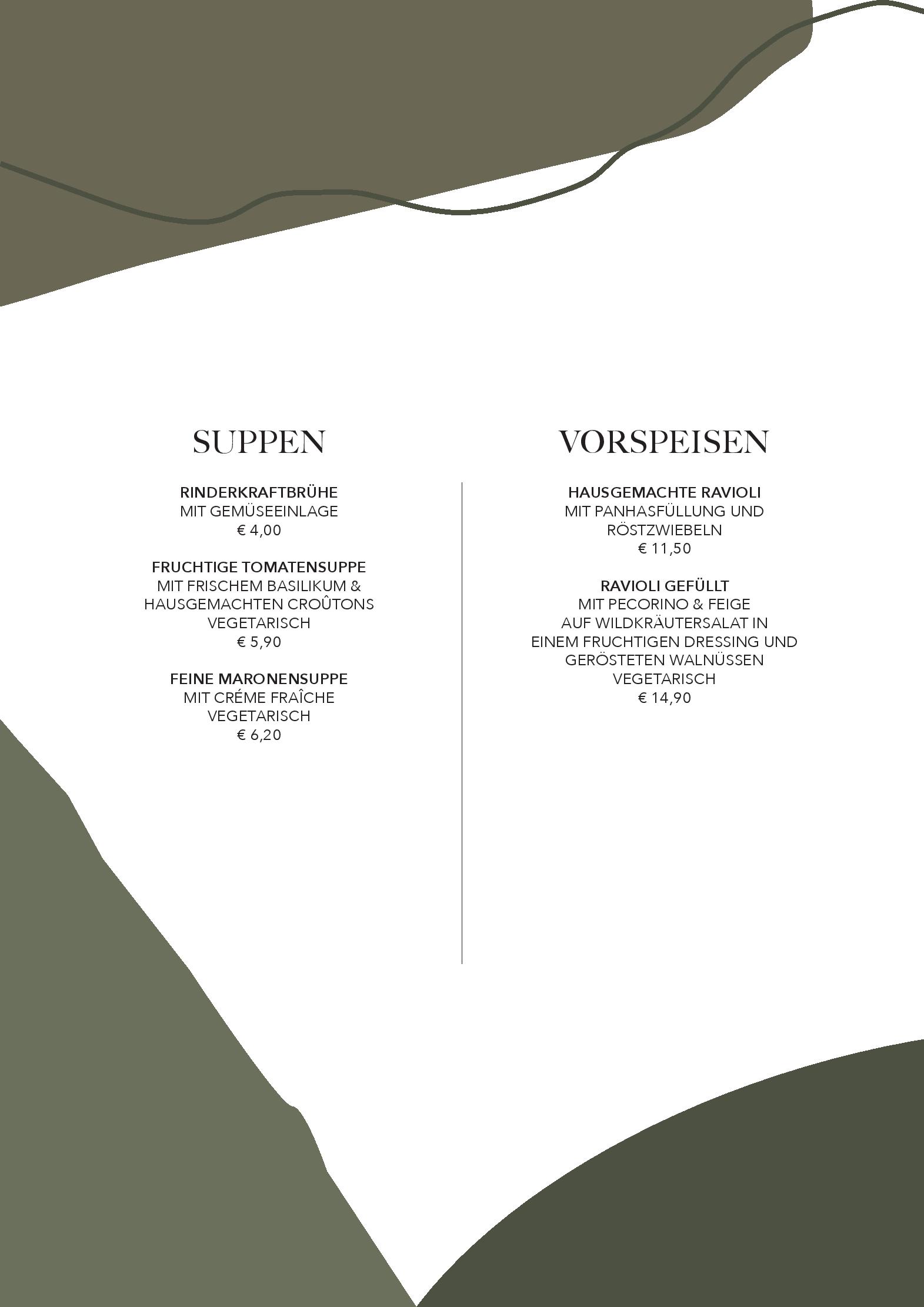 Speisekarte Zu den drei Linden in Wermelskirchen, Seite 2