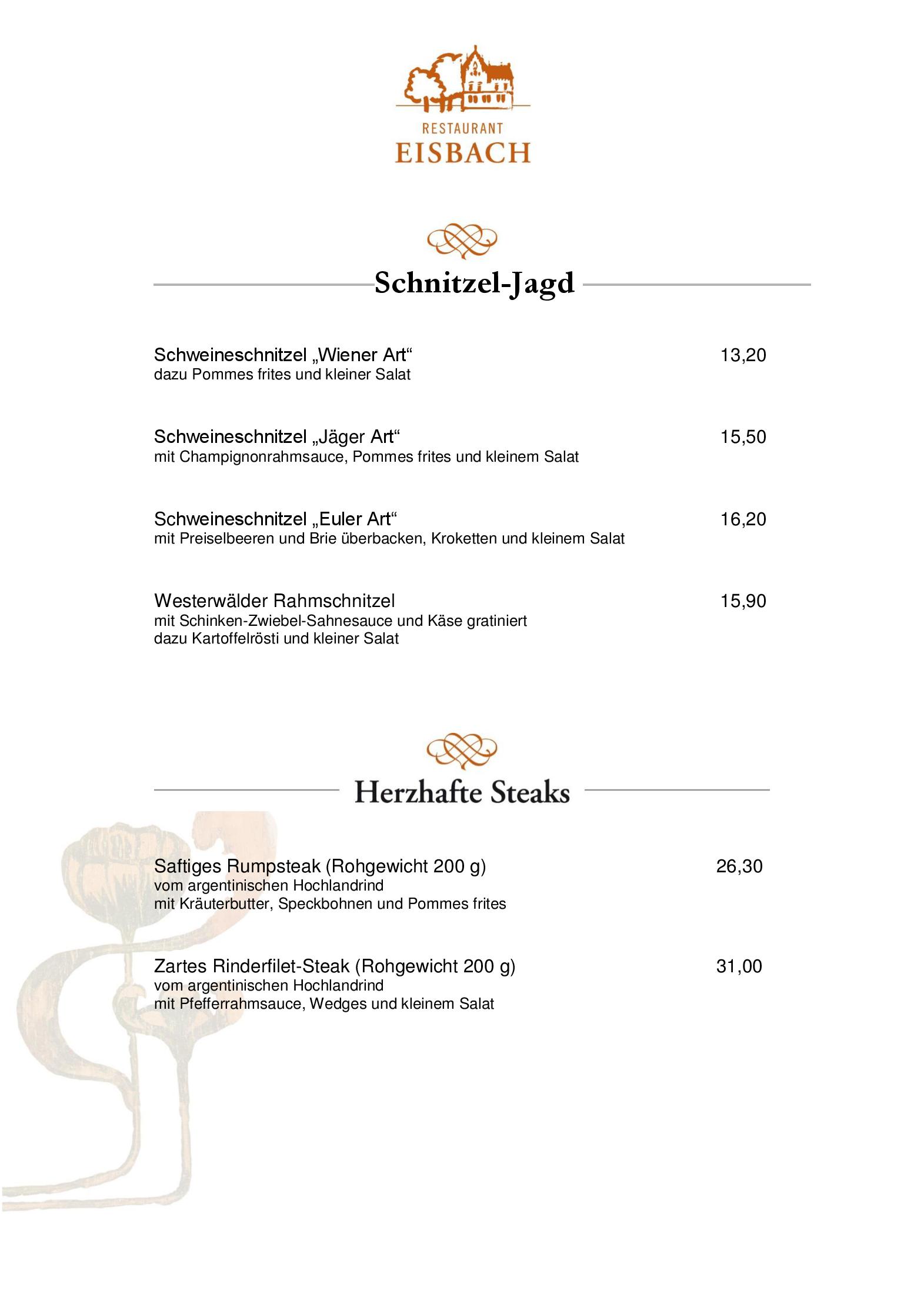 Speisekarte Hotel Eisbach in Ransbach-Baumbach, Seite 4
