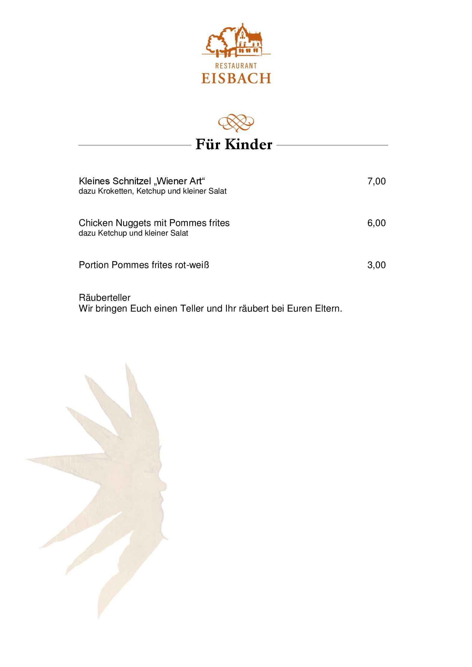 Speisekarte Hotel Eisbach in Ransbach-Baumbach, Seite 6