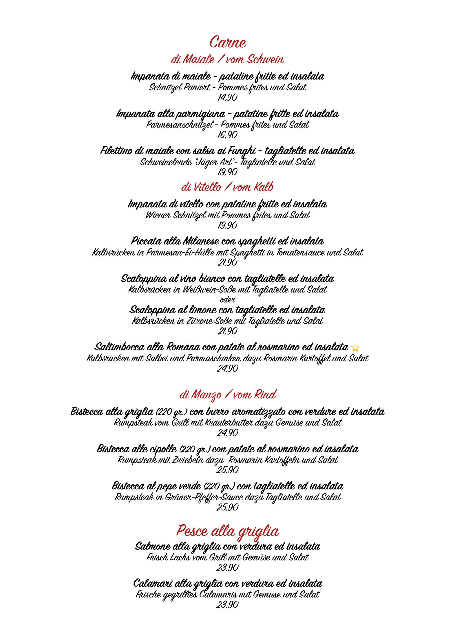Speisekarte Al Dente Ristorante,Pizzeria,Vinoteca in Viernheim, Seite 6