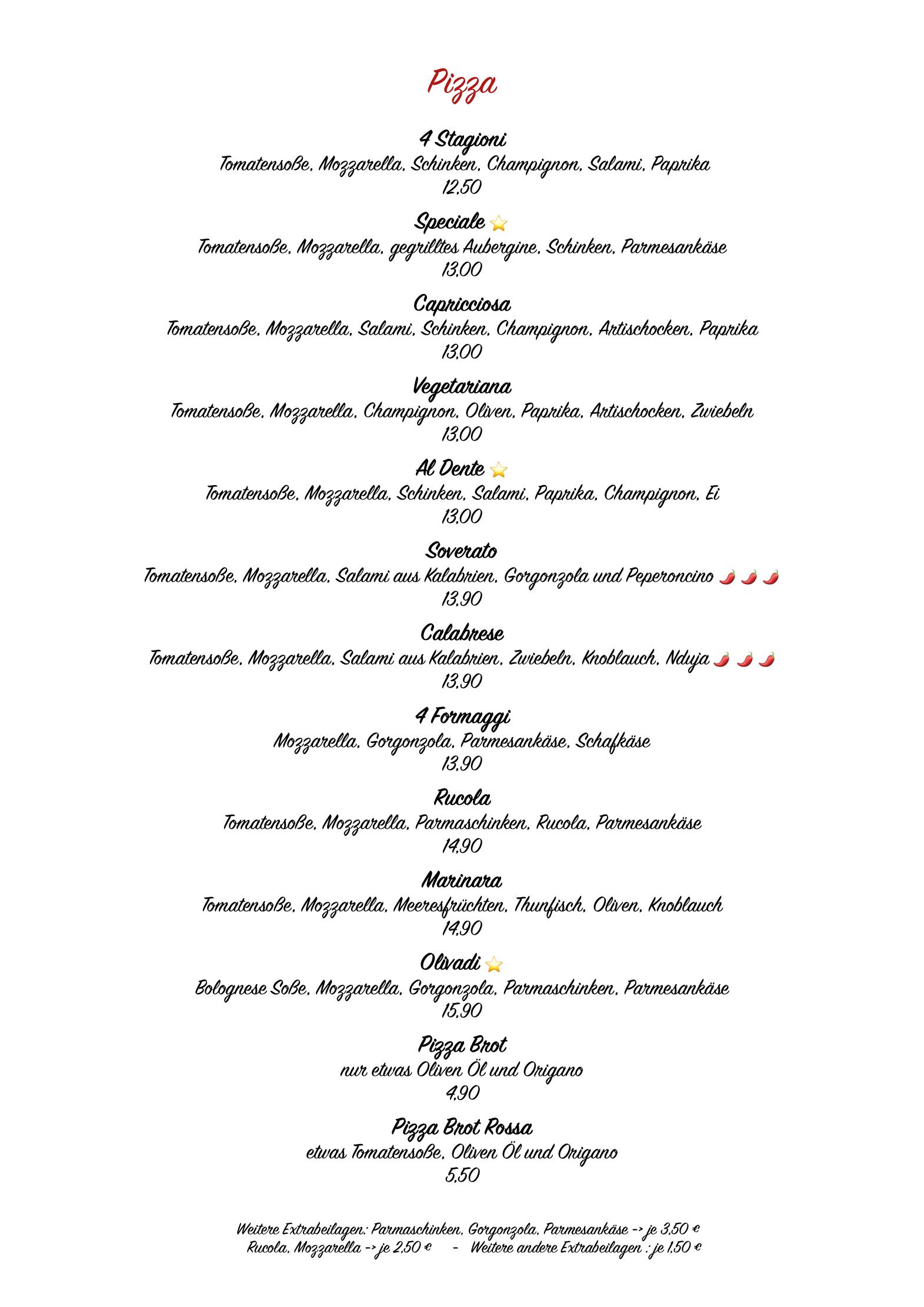 Speisekarte Al Dente Ristorante,Pizzeria,Vinoteca in Viernheim, Seite 8