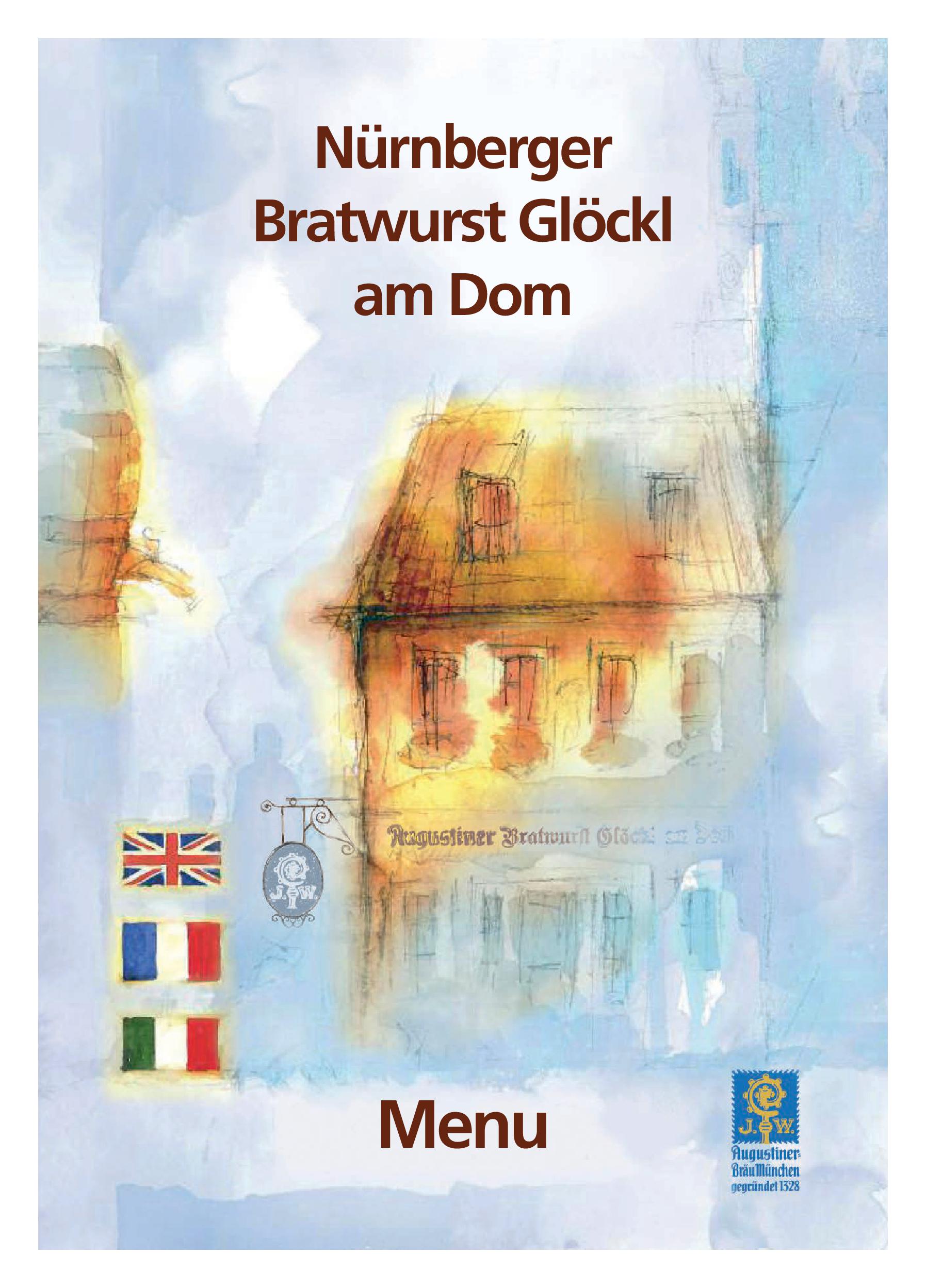 Speisekarte Nürnberger Bratwurst Glöckl am Dom in München, Seite 9