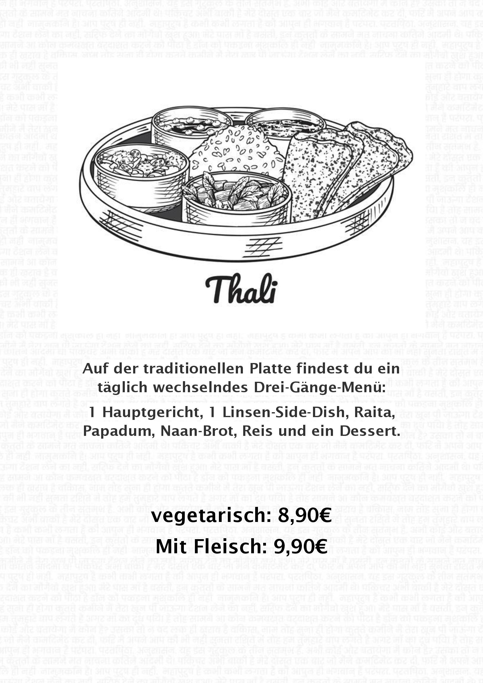Speisekarte Soul Tikka in Wiesbaden, Seite 1