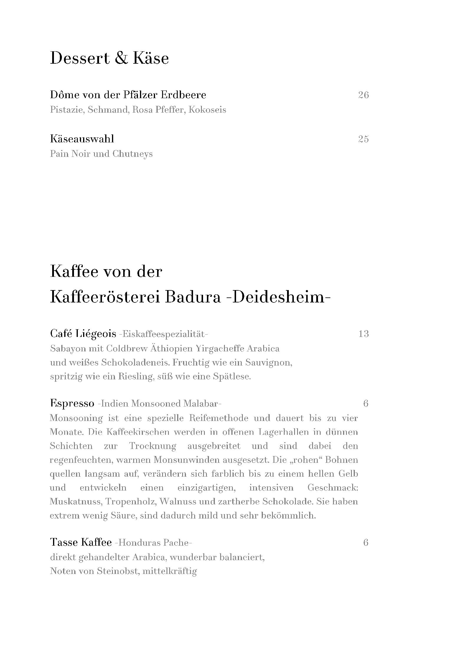 Speisekarte Schwarzer Hahn in Deidesheim, Seite 4