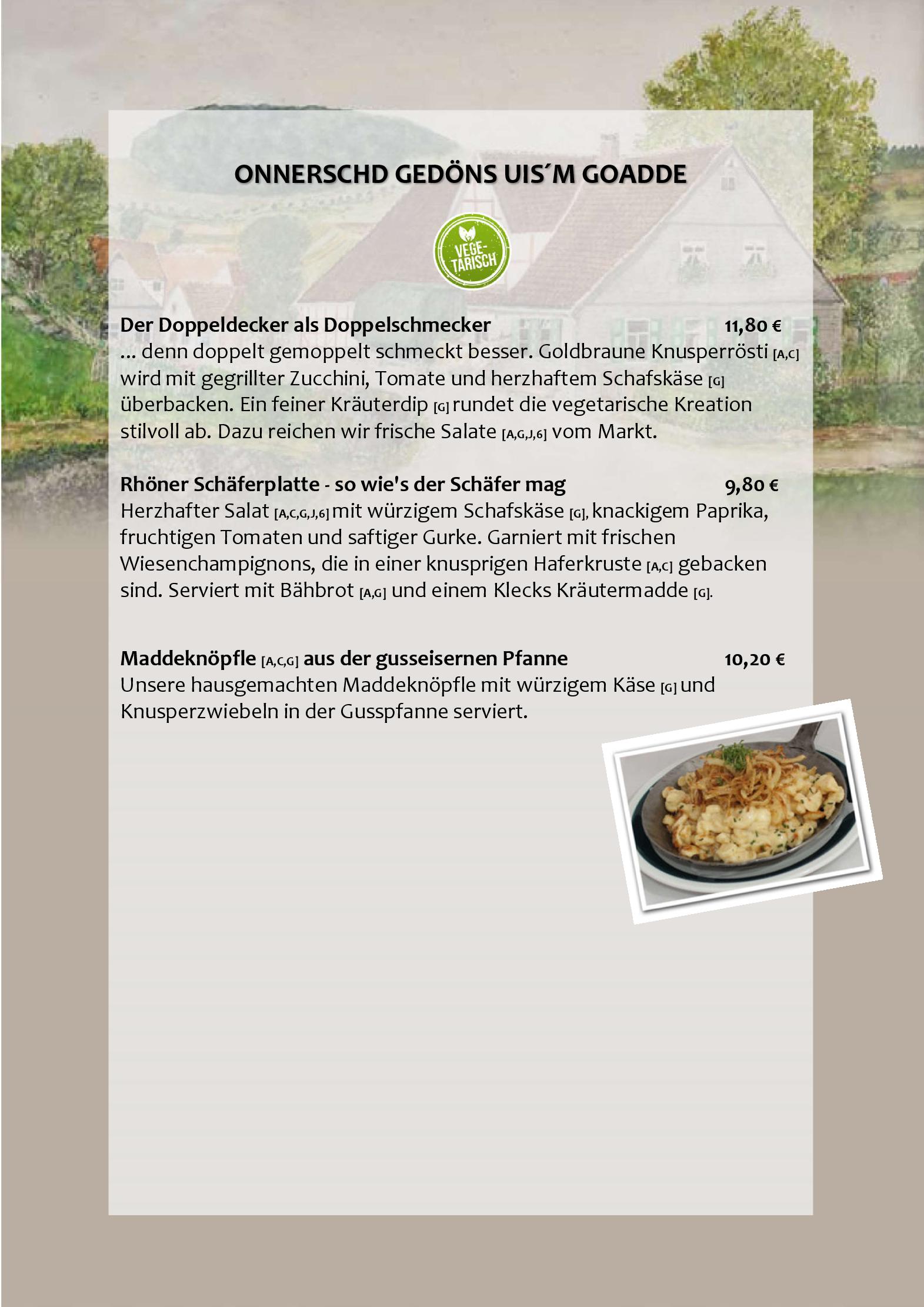 Speisekarte Genussgasthof Fuldaquelle in Gersfeld, Seite 8