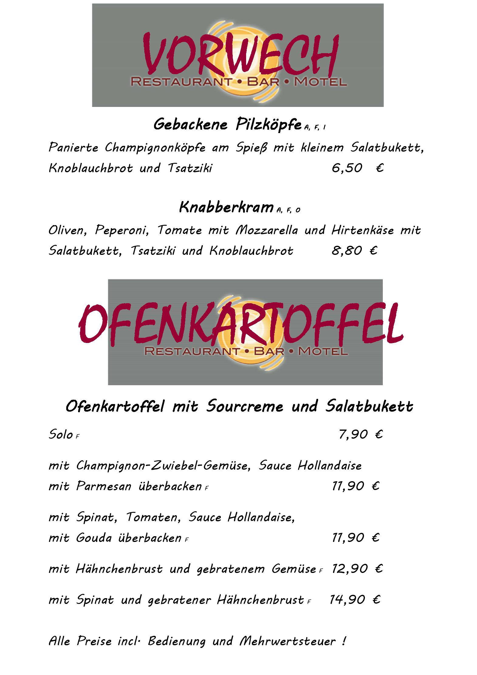 Speisekarte ZENTRALE Restaurant & Motel in Kisdorf, Seite 2