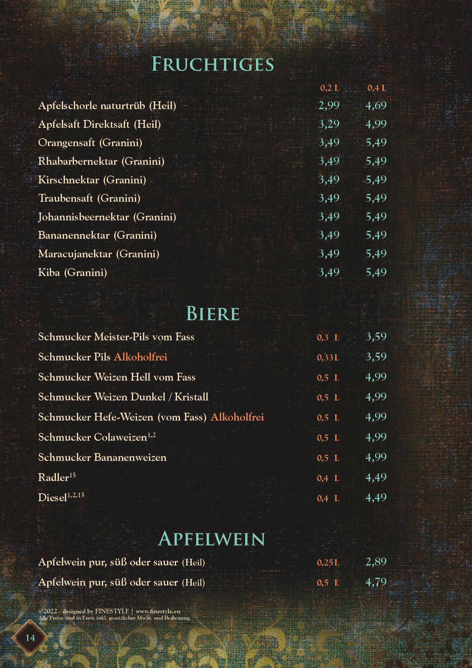 Speisekarte Djadoo in Darmstadt, Seite 14