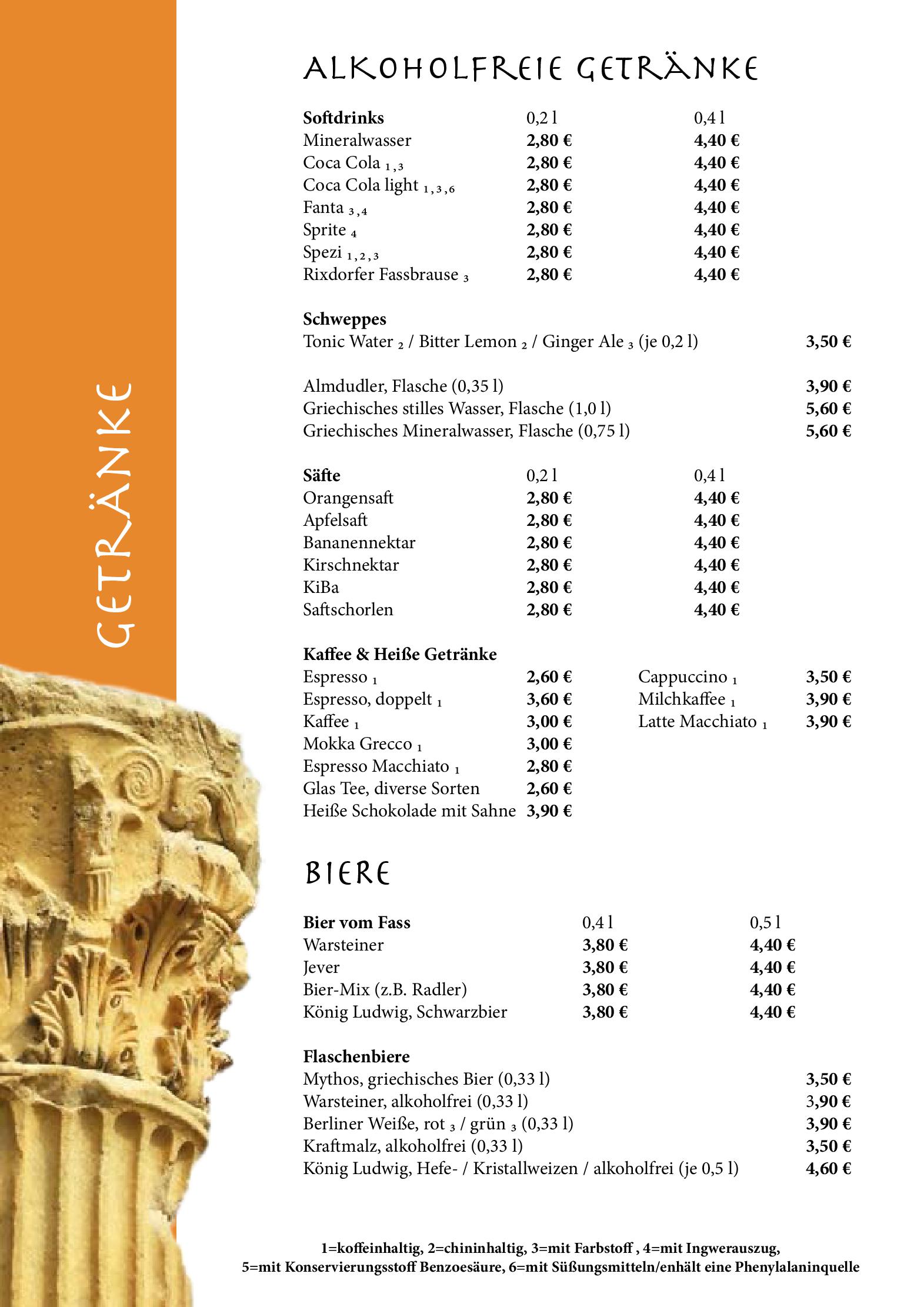 Speisekarte Taverna Olympia in Berlin, Seite 8