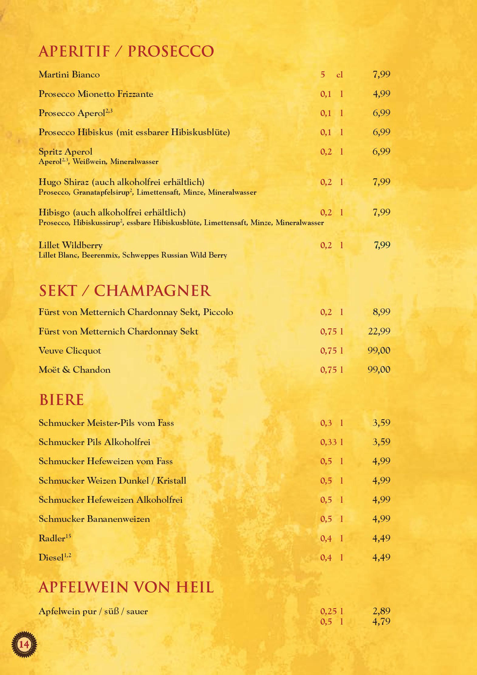 Speisekarte Restaurant Shiraz in Darmstadt, Seite 14