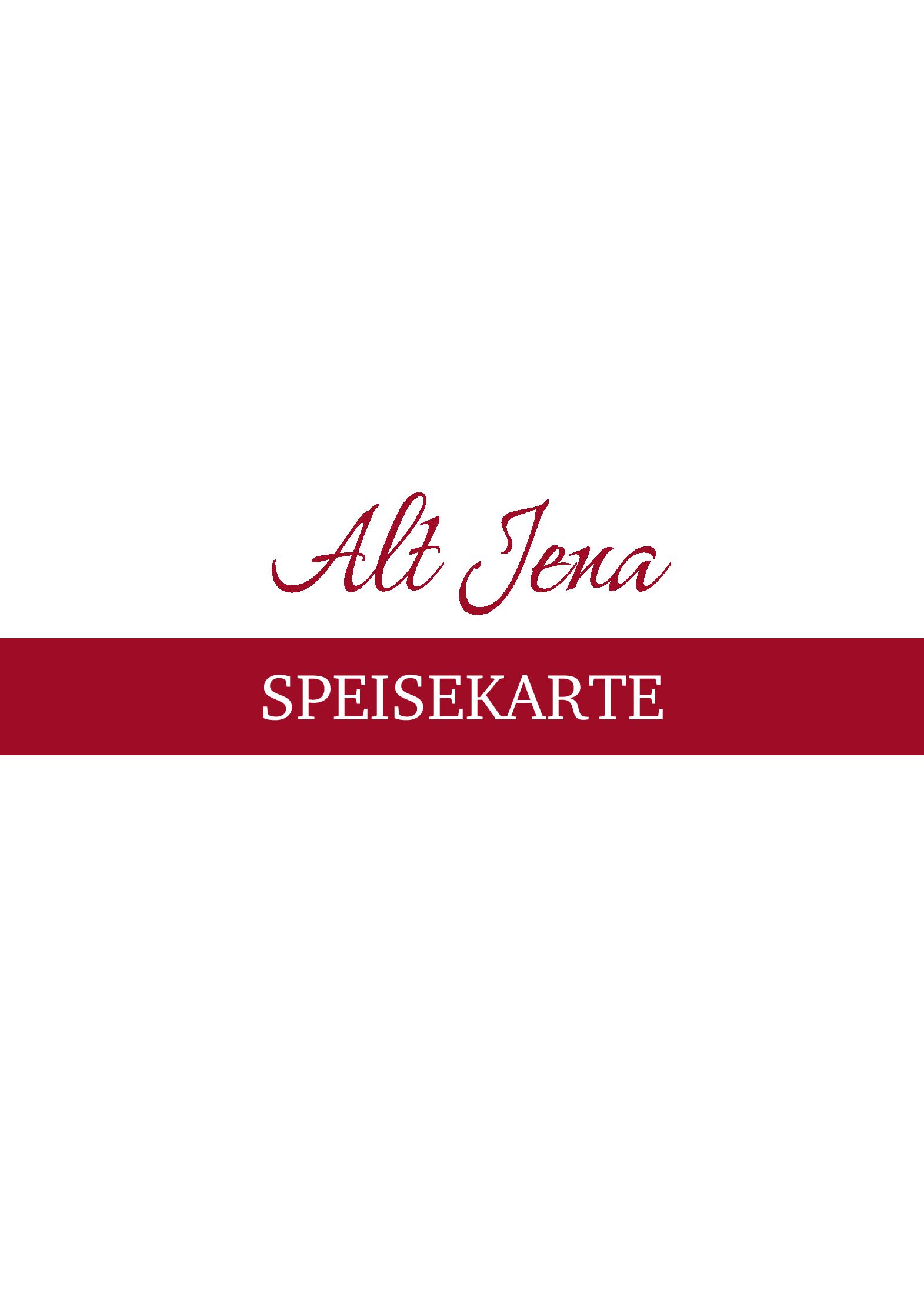 Speisekarte Alt Jena Wirtshaus & Weinstube in Jena, Seite 1