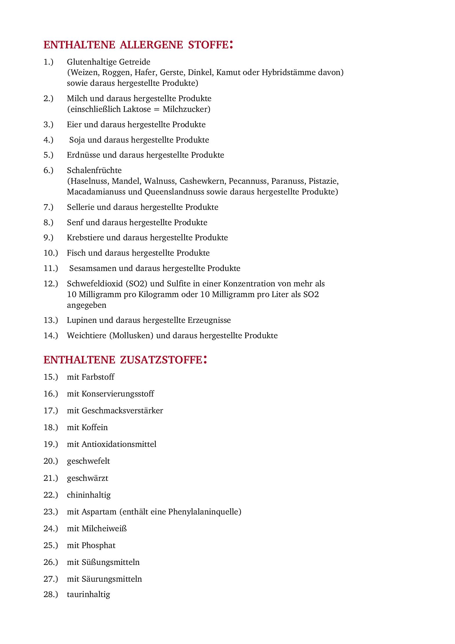 Speisekarte Alt Jena Wirtshaus & Weinstube in Jena, Seite 20