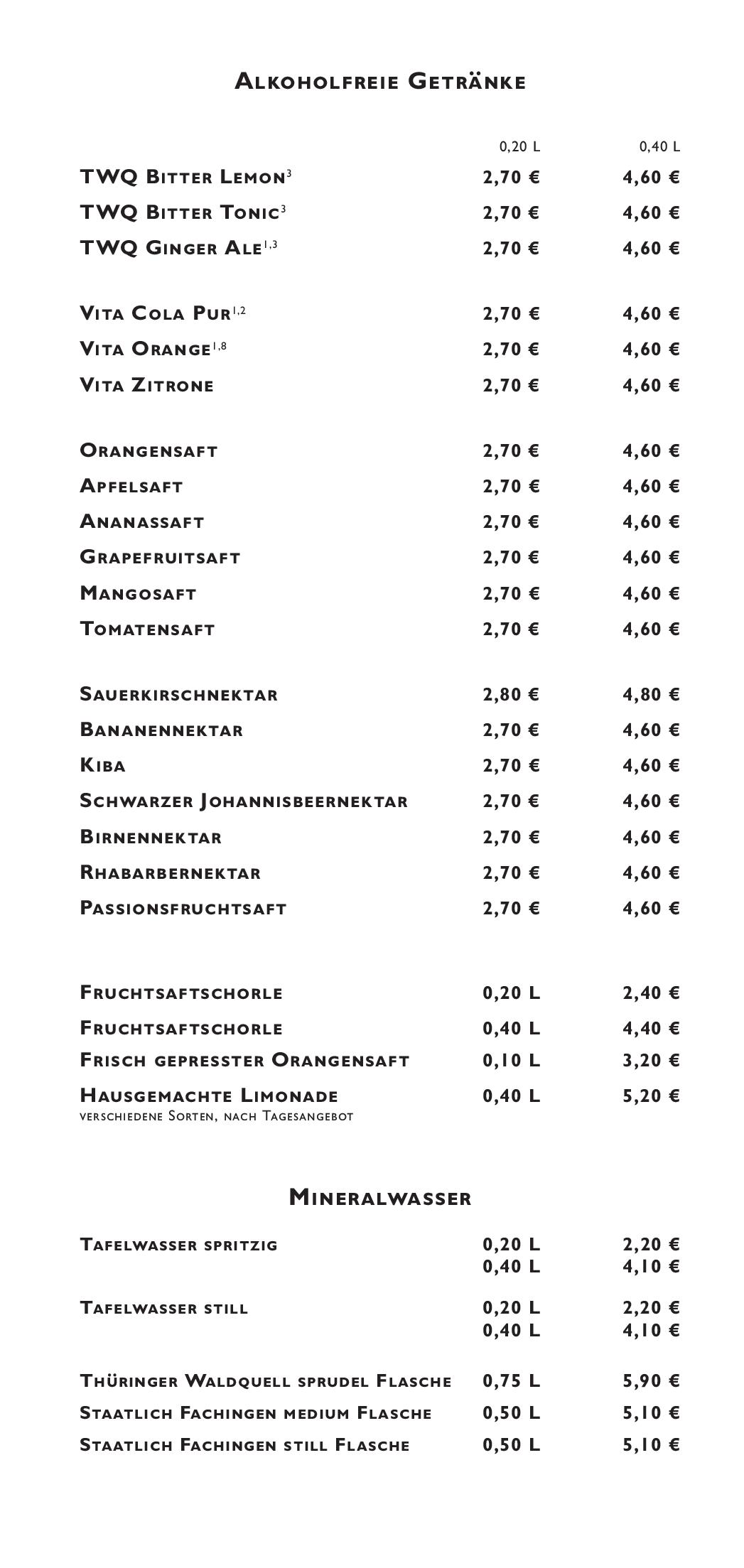 Speisekarte Stilbruch in Jena, Seite 20