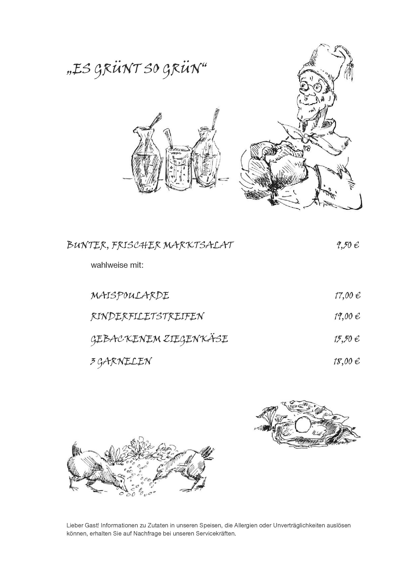 Speisekarte Max und Moritz in Ettringen, Seite 3