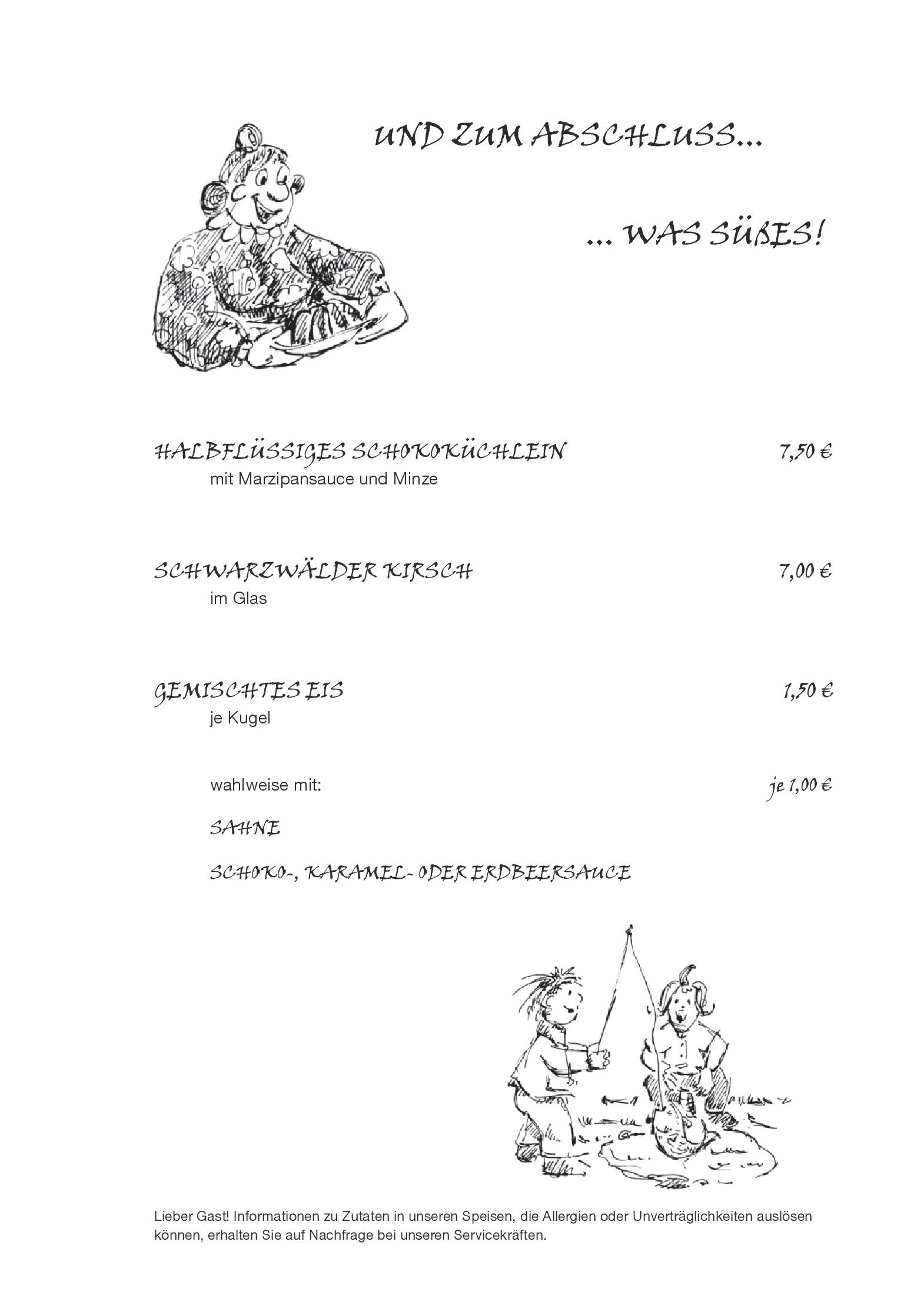 Speisekarte Max und Moritz in Ettringen, Seite 8