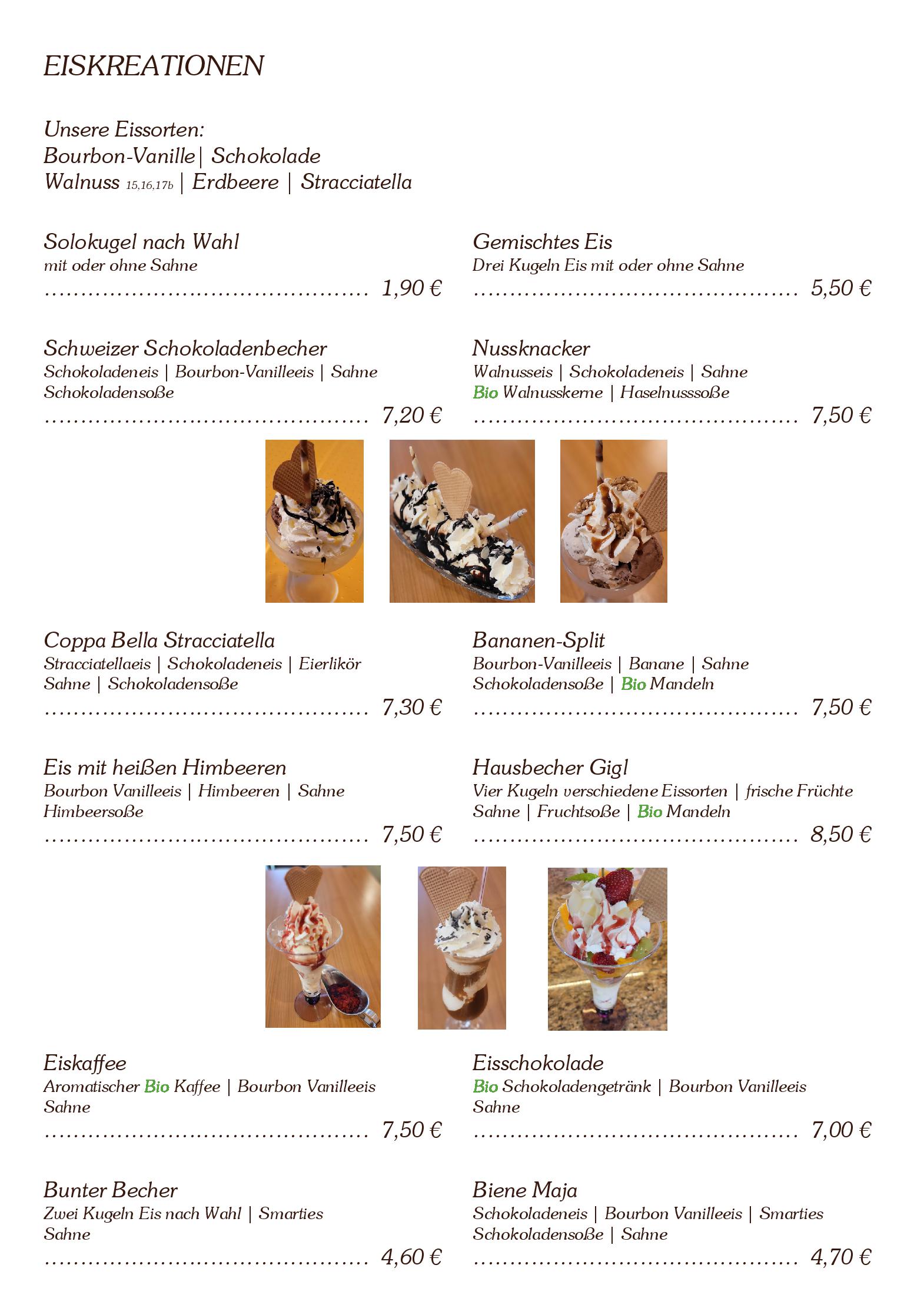 Speisekarte Gasthof Gigl in Neustadt an der Donau, Seite 5