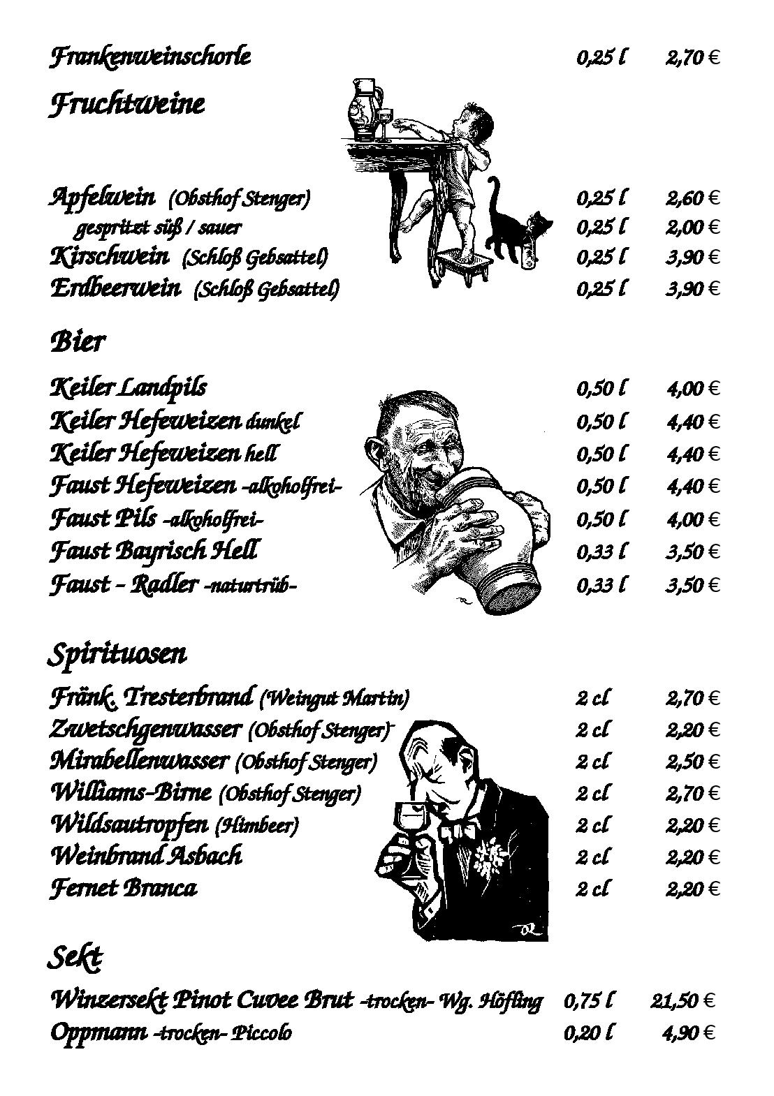 Speisekarte Weinhaus Mehling in Lohr am Main, Seite 6