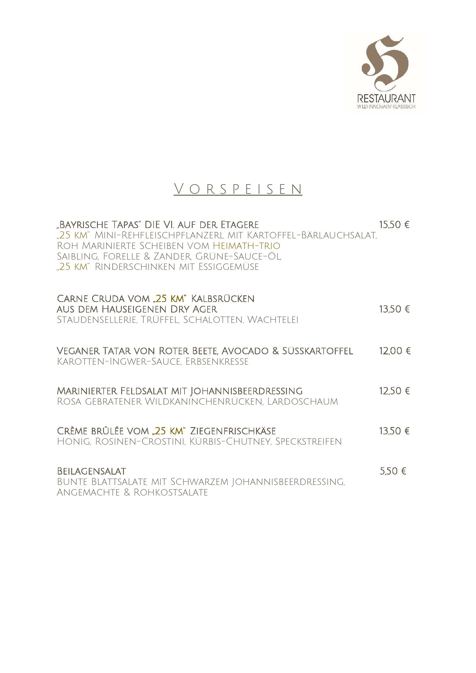 Speisekarte Landhotel Heimathenhof in Heimbuchenthal, Seite 3