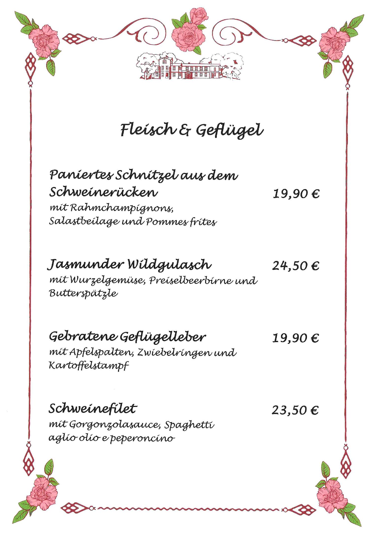 Speisekarte Panorama Restaurant Lohme in Lohme, Seite 5