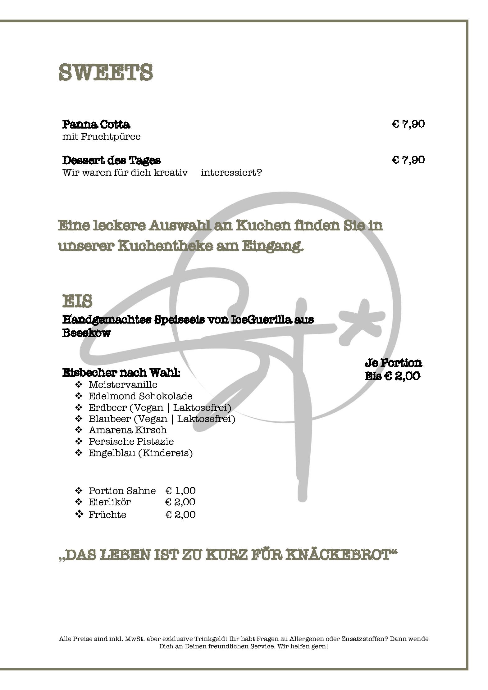 Speisekarte Seestern Restaurant in Senftenberg, Seite 5