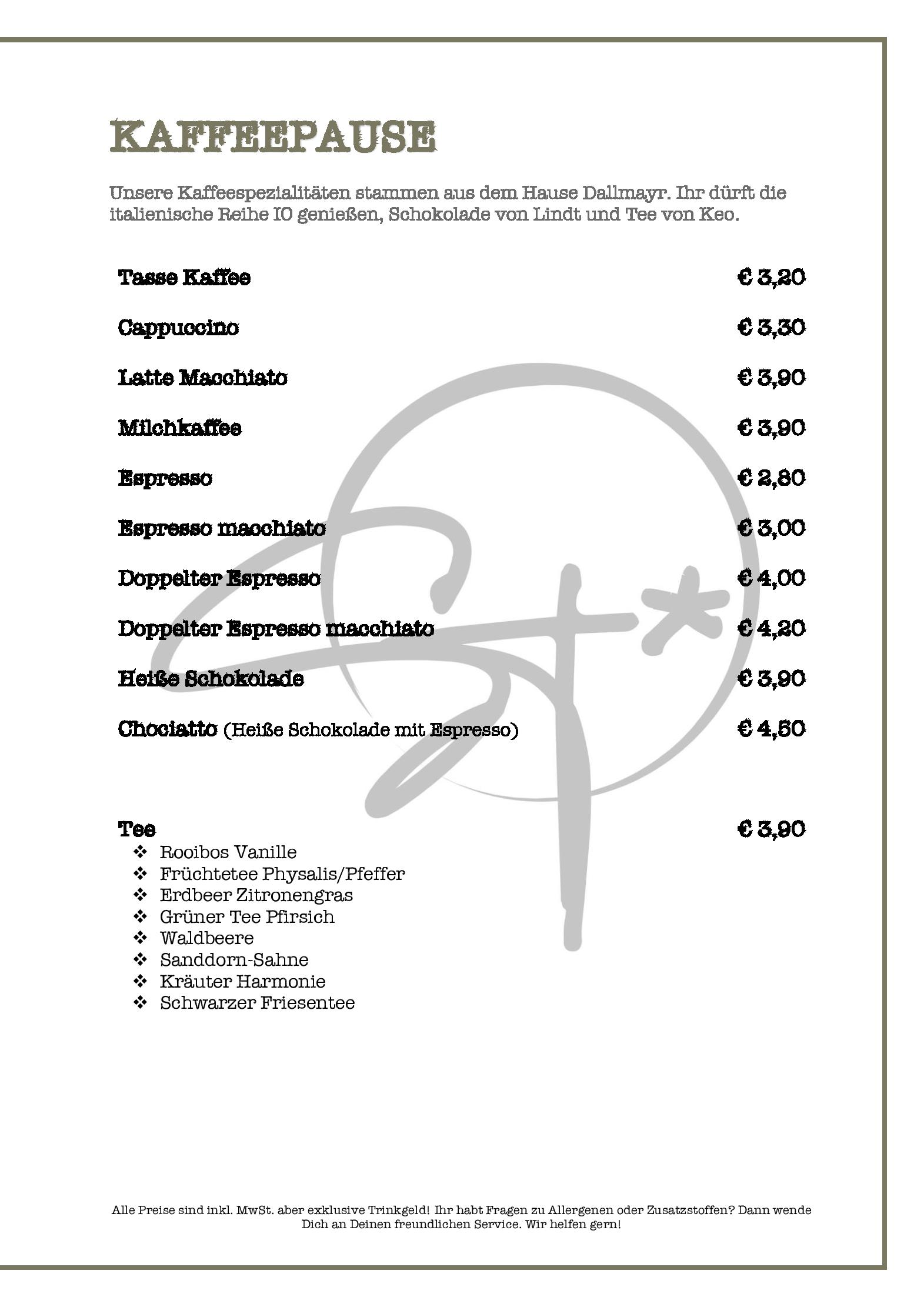 Speisekarte Seestern Restaurant in Senftenberg, Seite 8