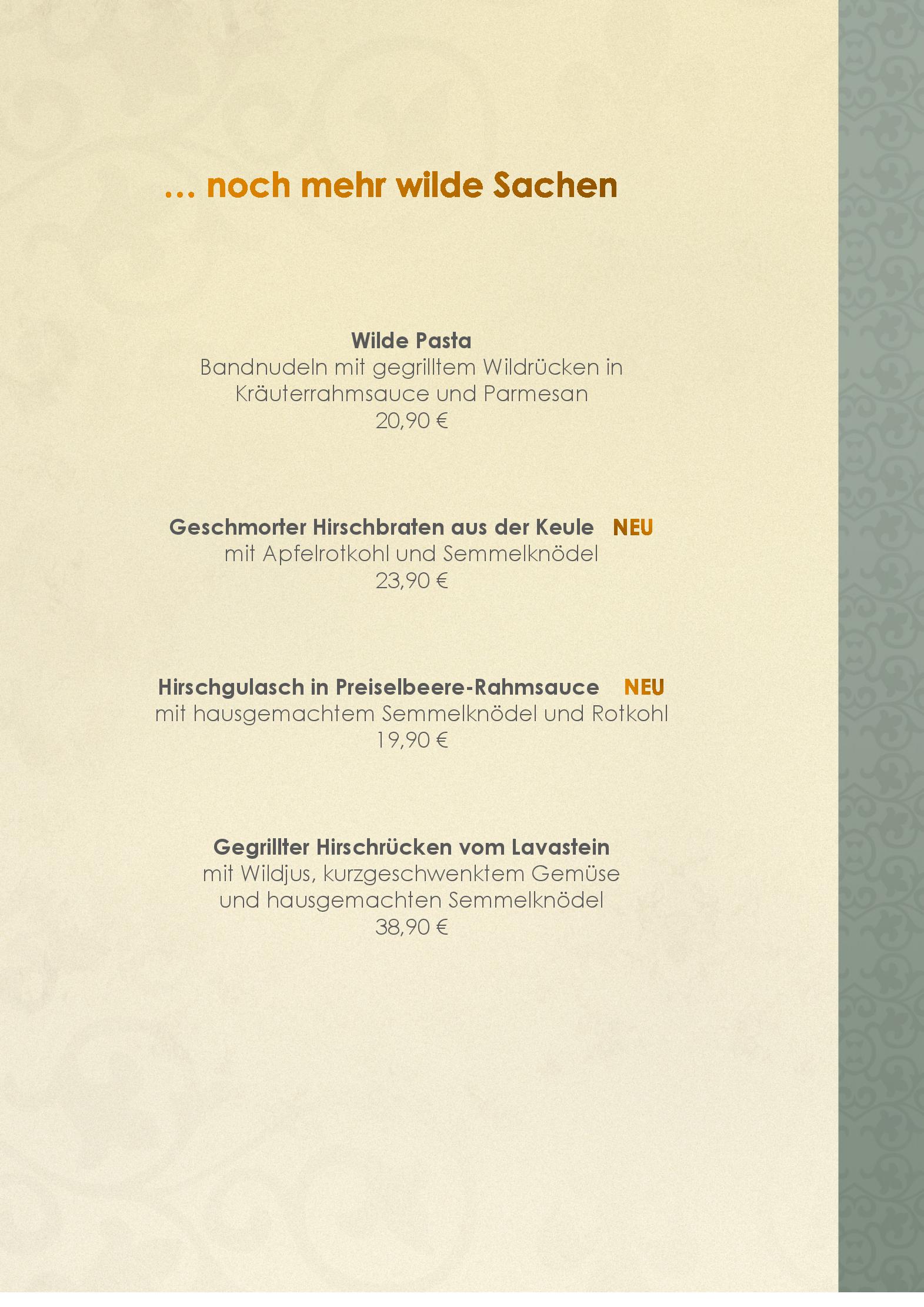 Speisekarte Landgasthaus Ikenmeyer in Bad Driburg, Seite 3