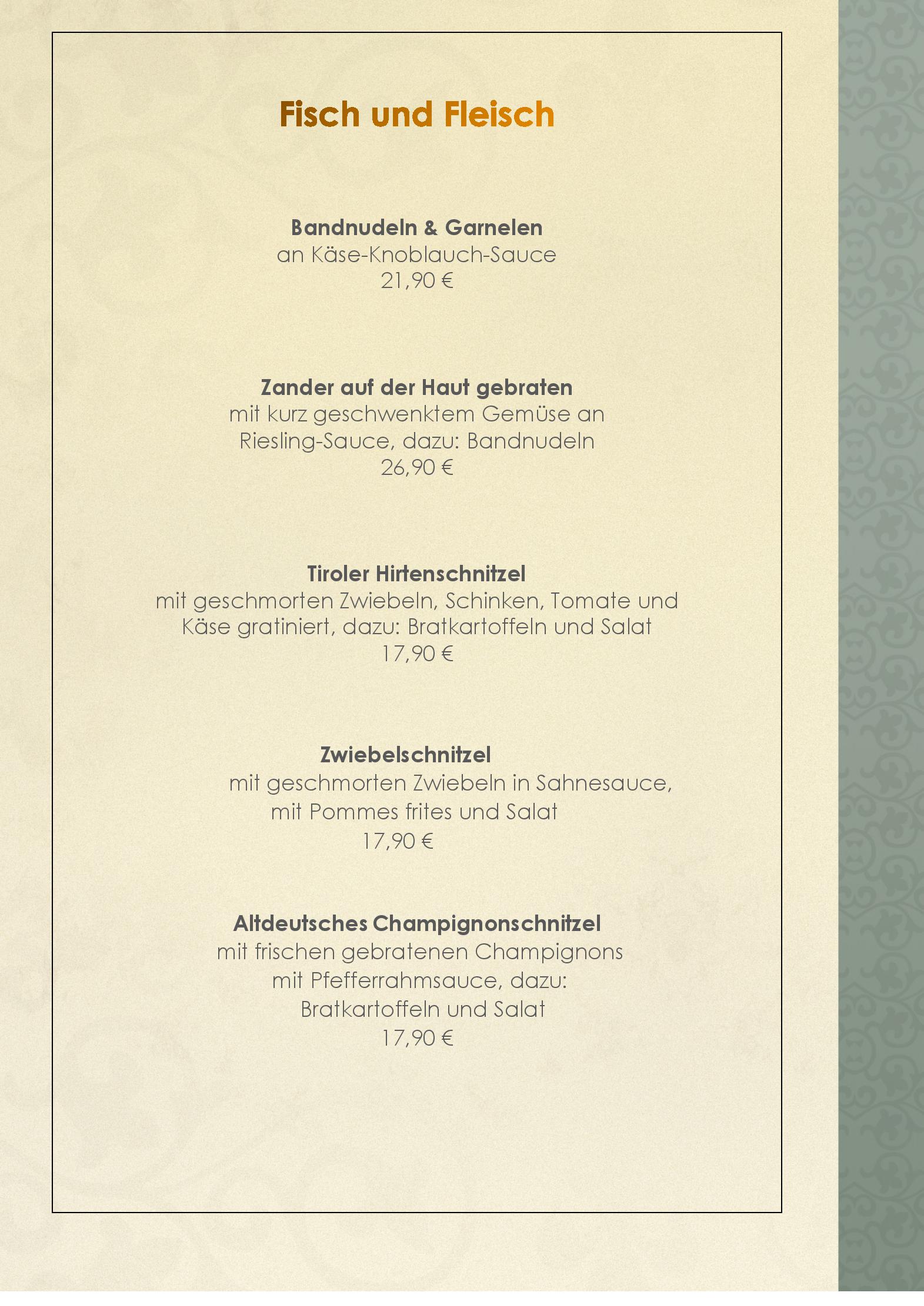 Speisekarte Landgasthaus Ikenmeyer in Bad Driburg, Seite 4