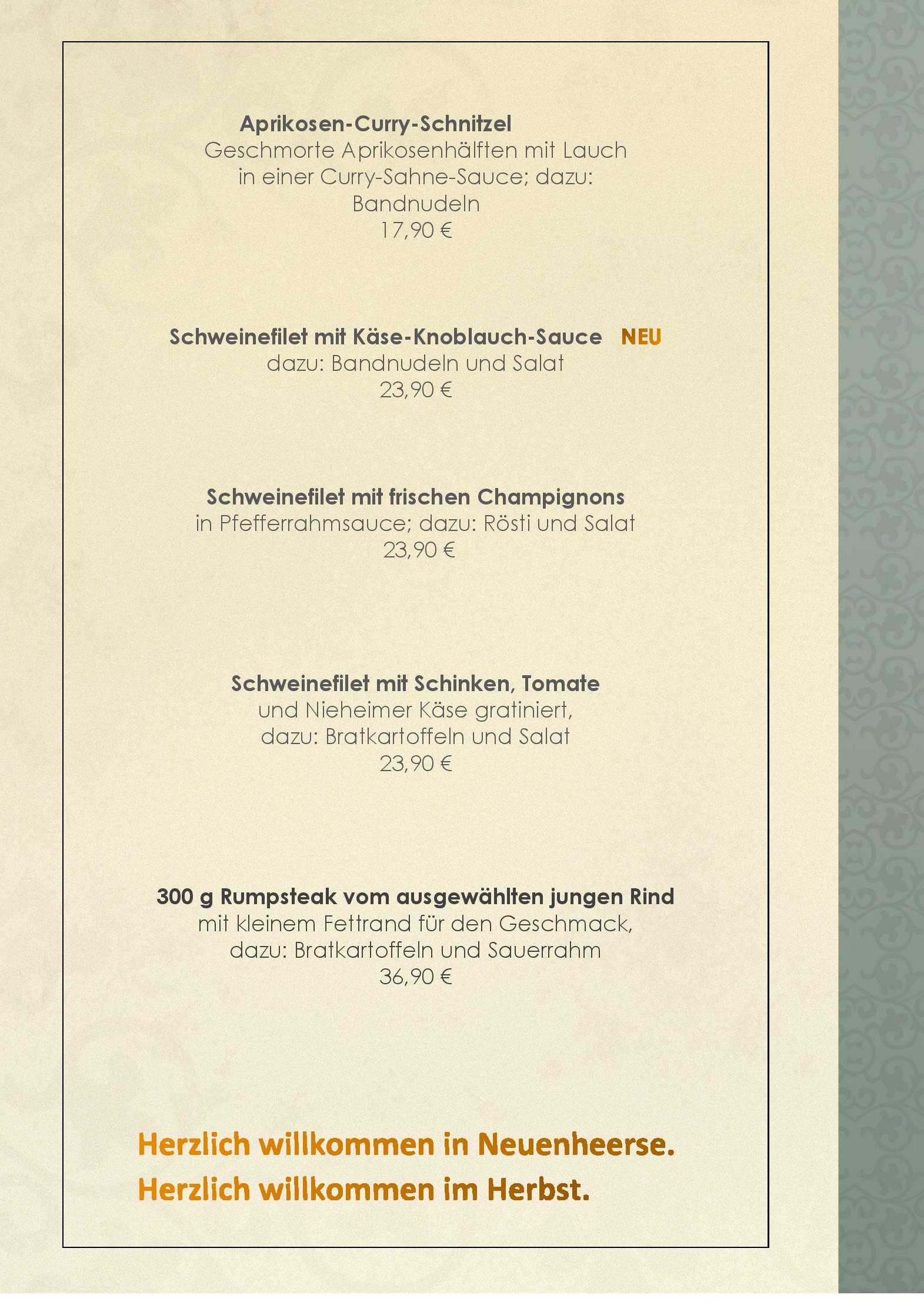Speisekarte Landgasthaus Ikenmeyer in Bad Driburg, Seite 5