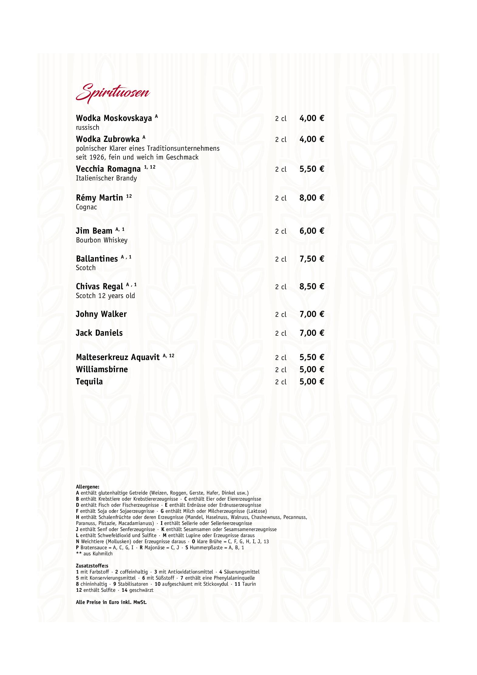 Speisekarte Trattoria La Terraza Gaststätte in Berlin, Seite 13