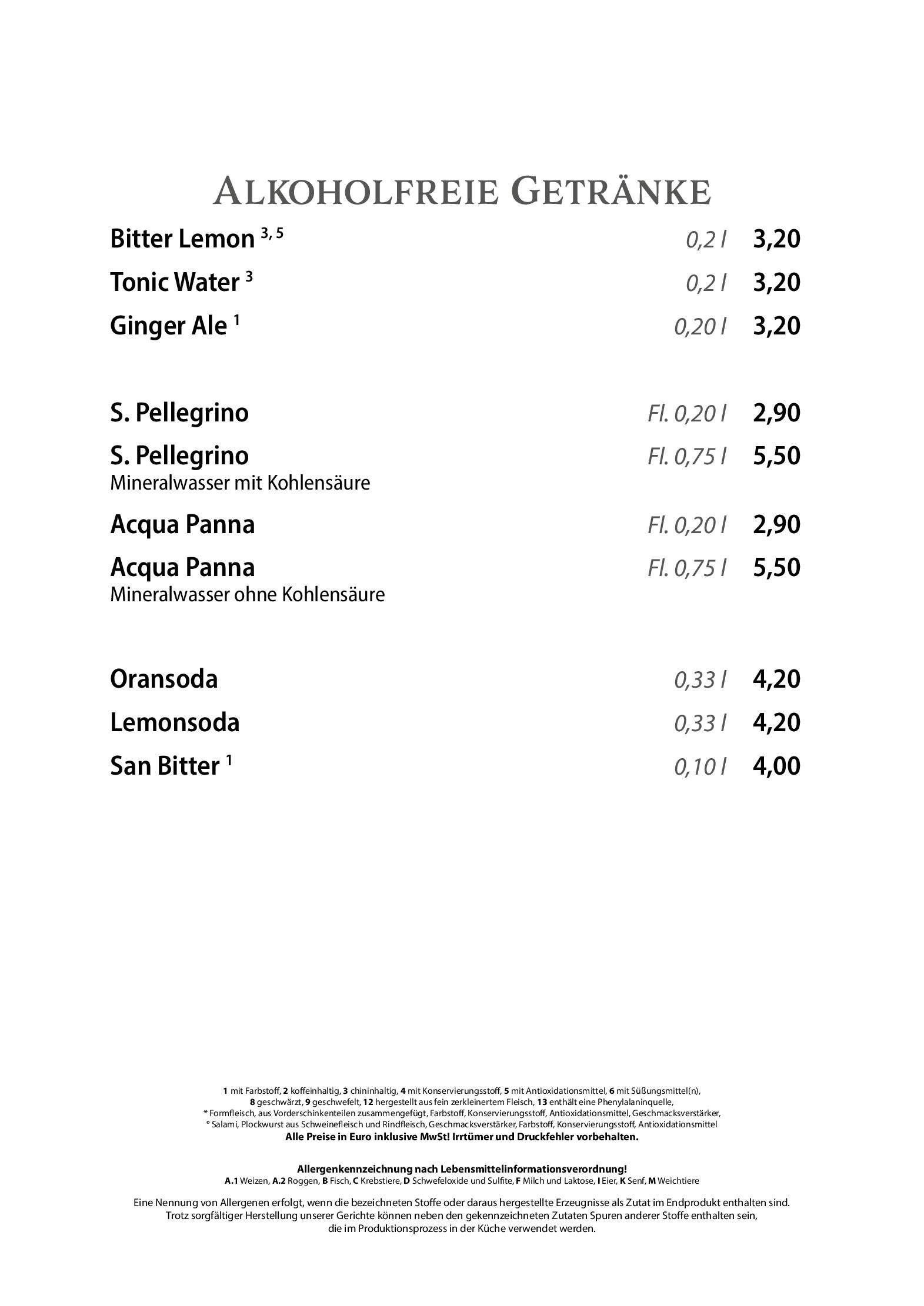 Speisekarte La Buca Pizzorante in Berlin, Seite 10