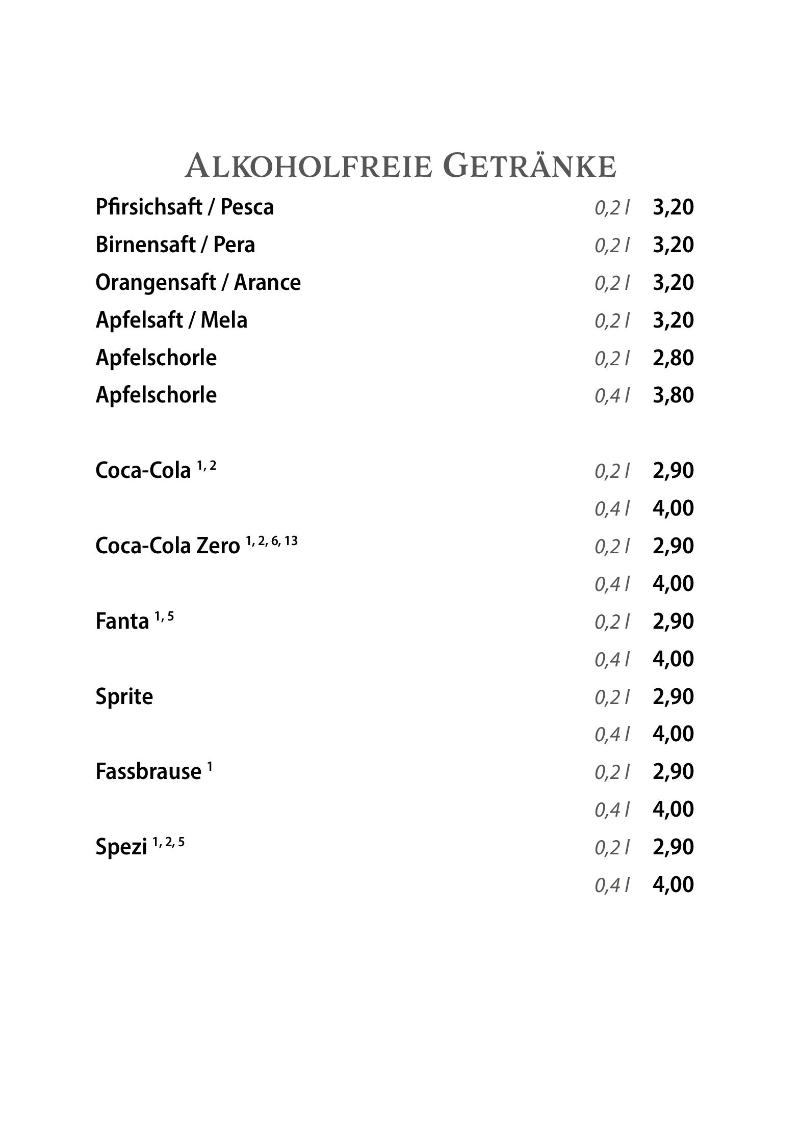 Speisekarte La Buca Pizzorante in Berlin, Seite 9