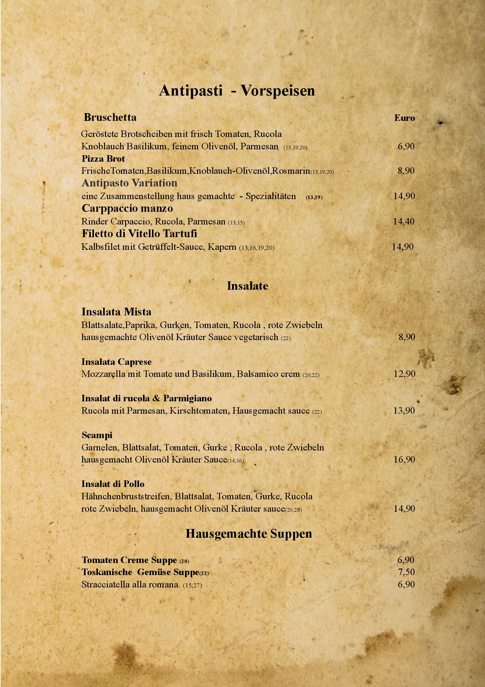 Speisekarte Duo ccino Ristorante in Buchholz in der Nordheide , Seite 3