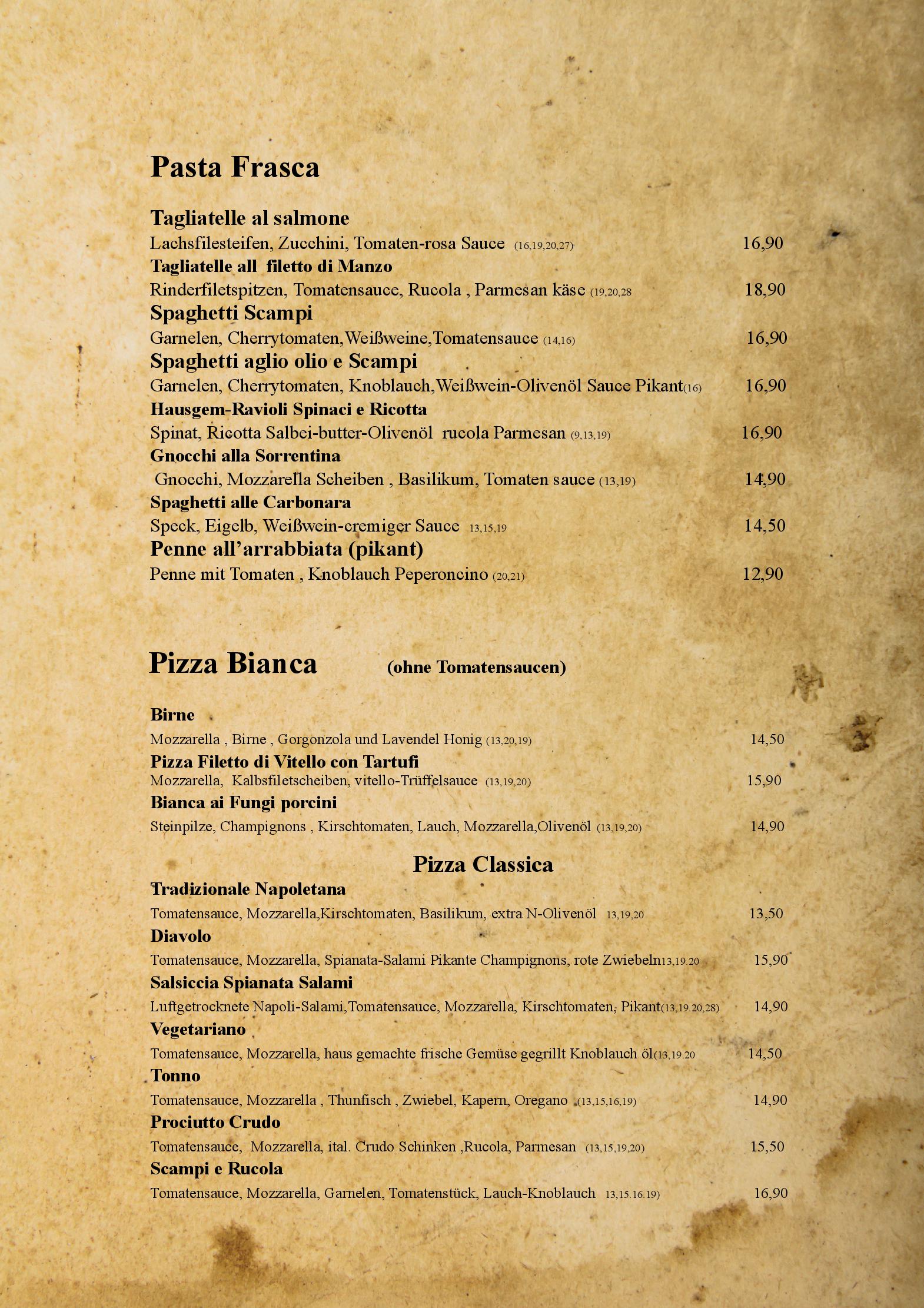Speisekarte Duo ccino Ristorante in Buchholz in der Nordheide , Seite 4