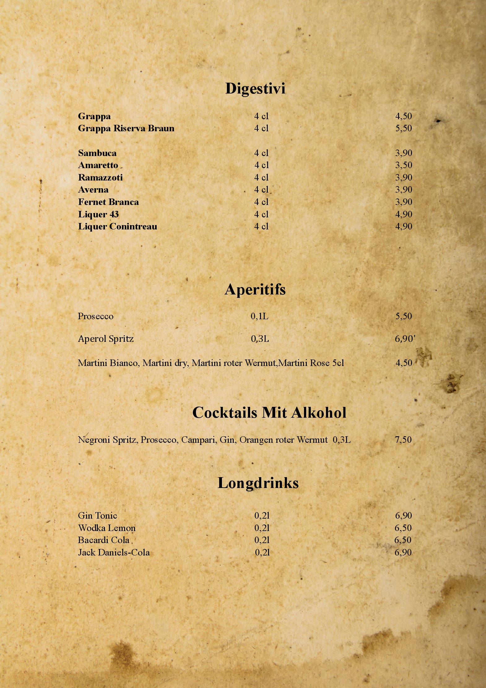 Speisekarte Duo ccino Ristorante in Buchholz in der Nordheide , Seite 7