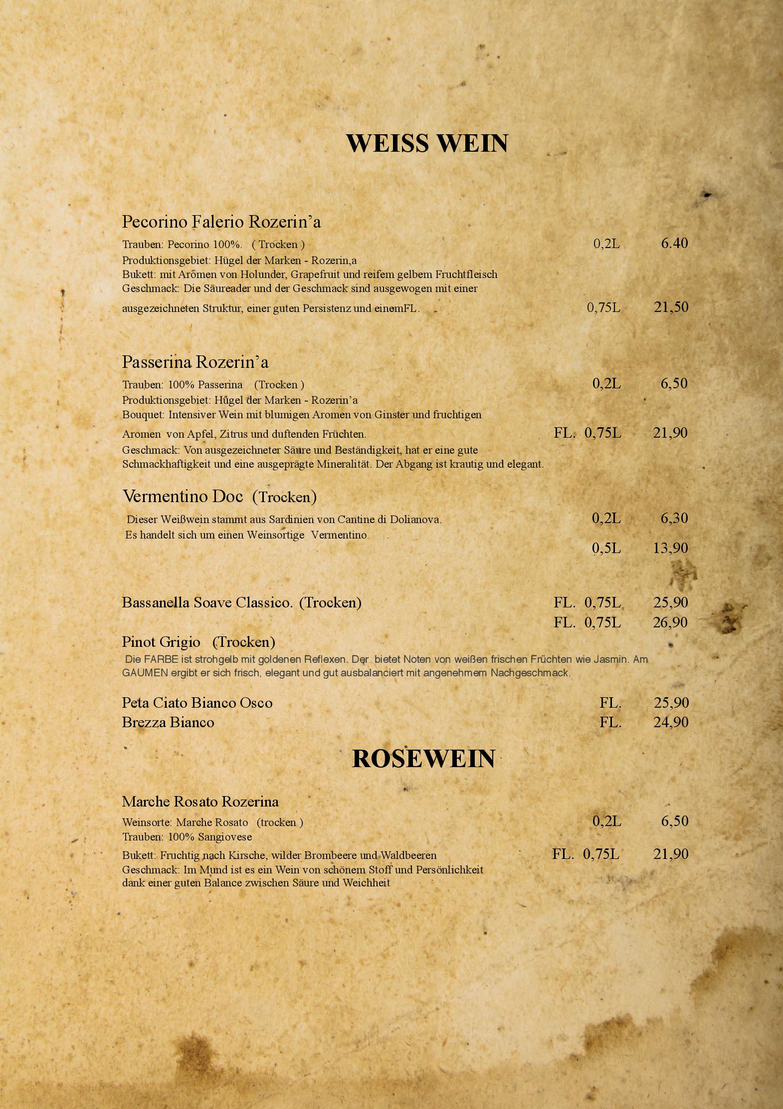 Speisekarte Duo ccino Ristorante in Buchholz in der Nordheide , Seite 8