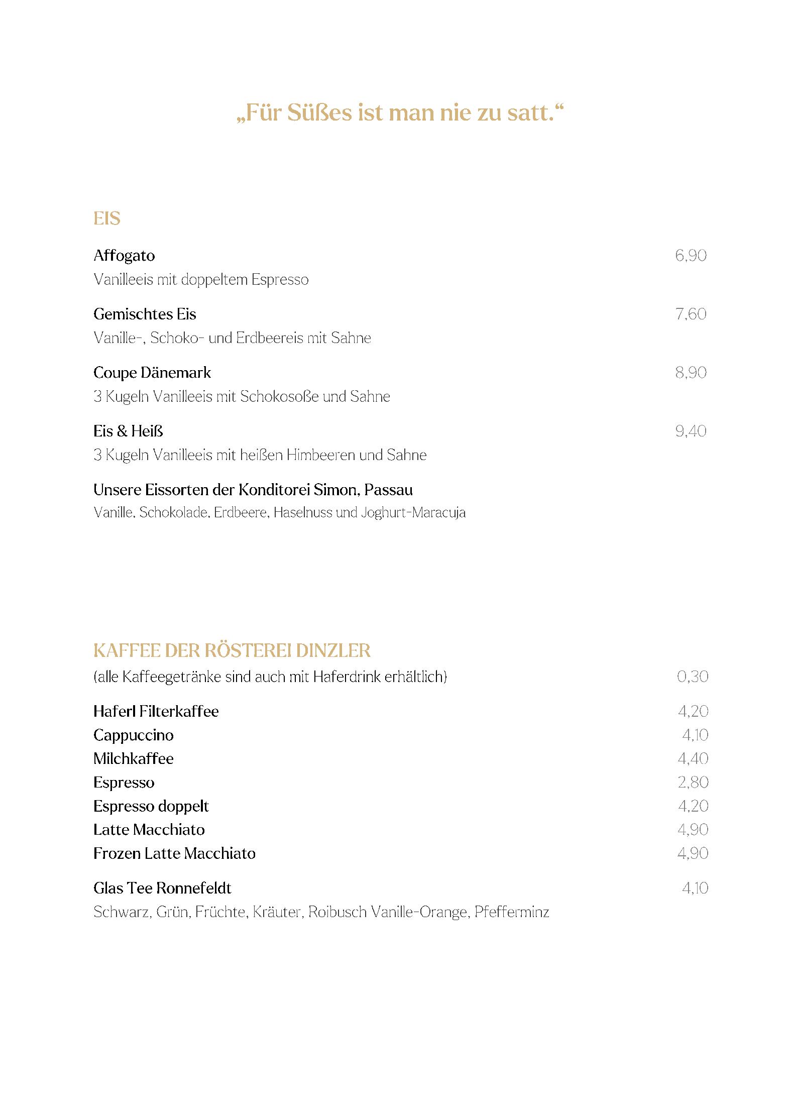 Speisekarte Restaurant Goldene Waage in Passau, Seite 5