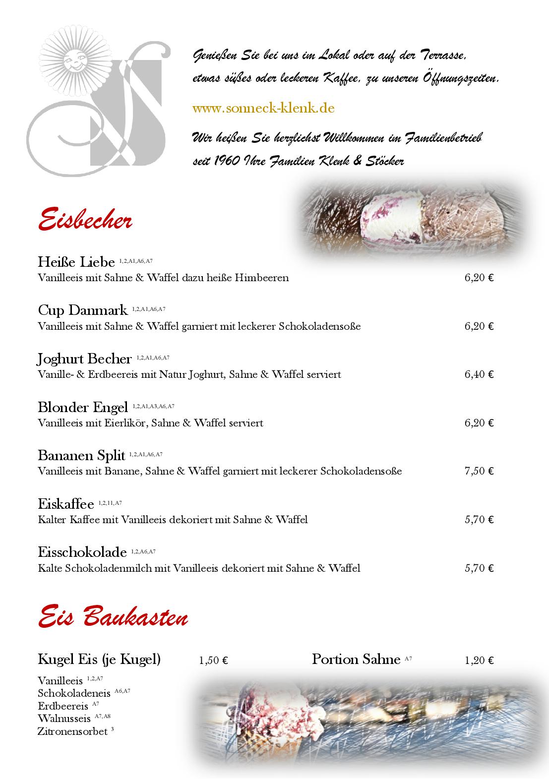 Speisekarte Hotel - Restaurant Sonneck in Schwaebisch Hall, Seite 8