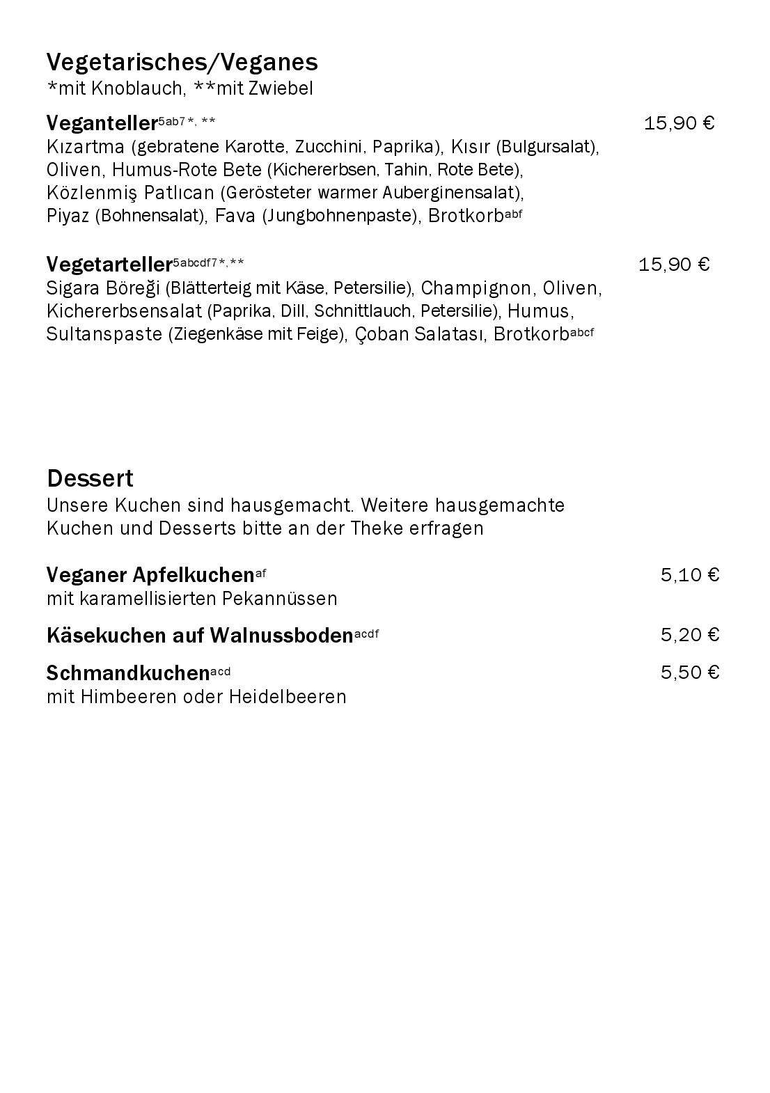 Speisekarte Meyan in Berlin, Seite 5