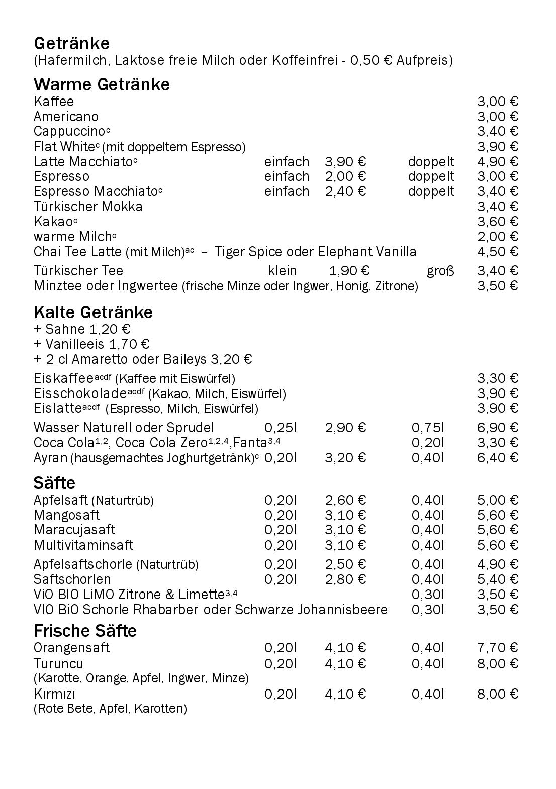 Speisekarte Meyan in Berlin, Seite 6