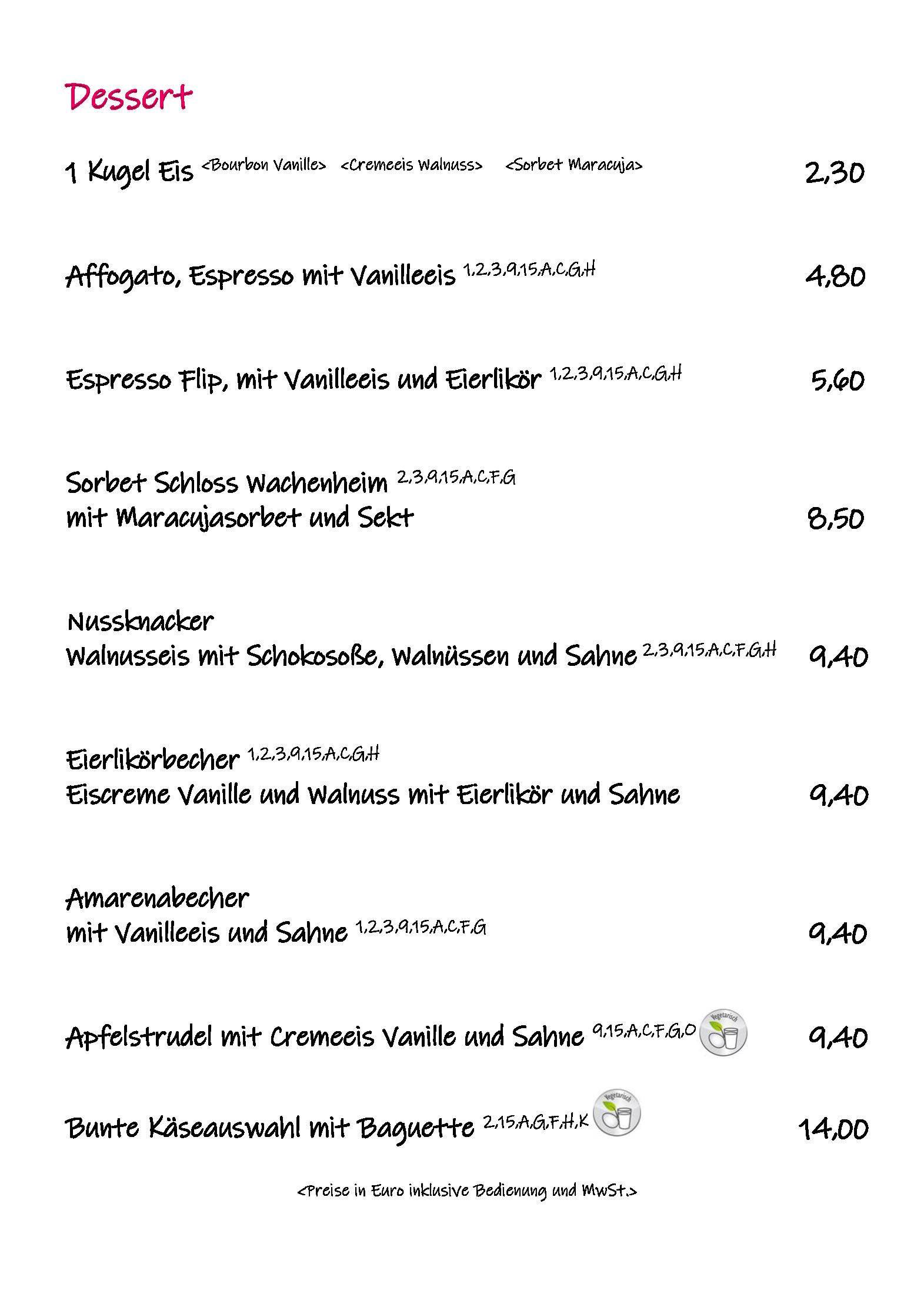 Speisekarte Goldbächel in Wachenheim an der Weinstraße, Seite 4
