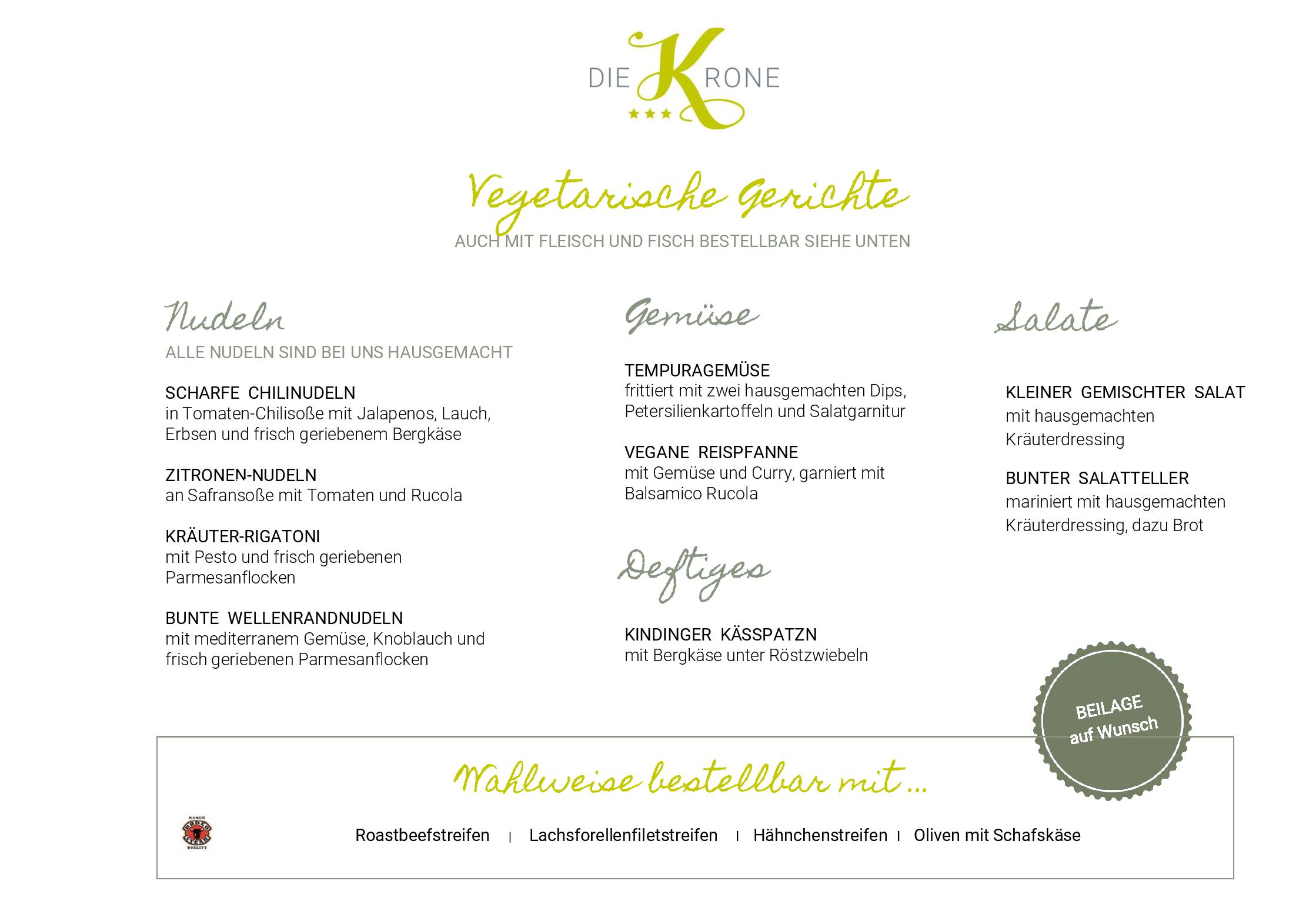 Speisekarte DIE KRONE in Kinding, Seite 6
