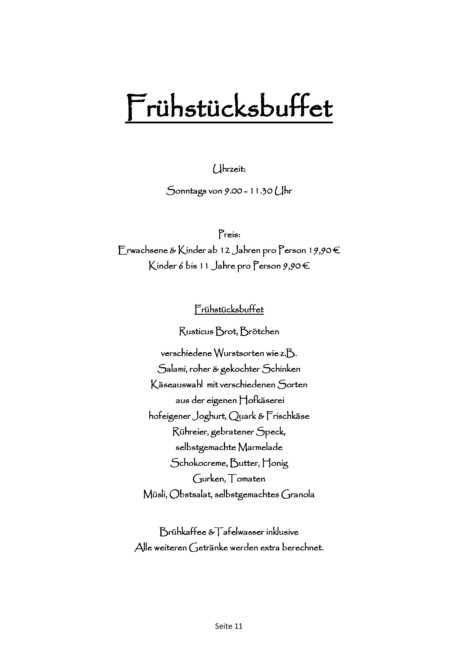 Speisekarte Rusticus in Leichlingen, Seite 21
