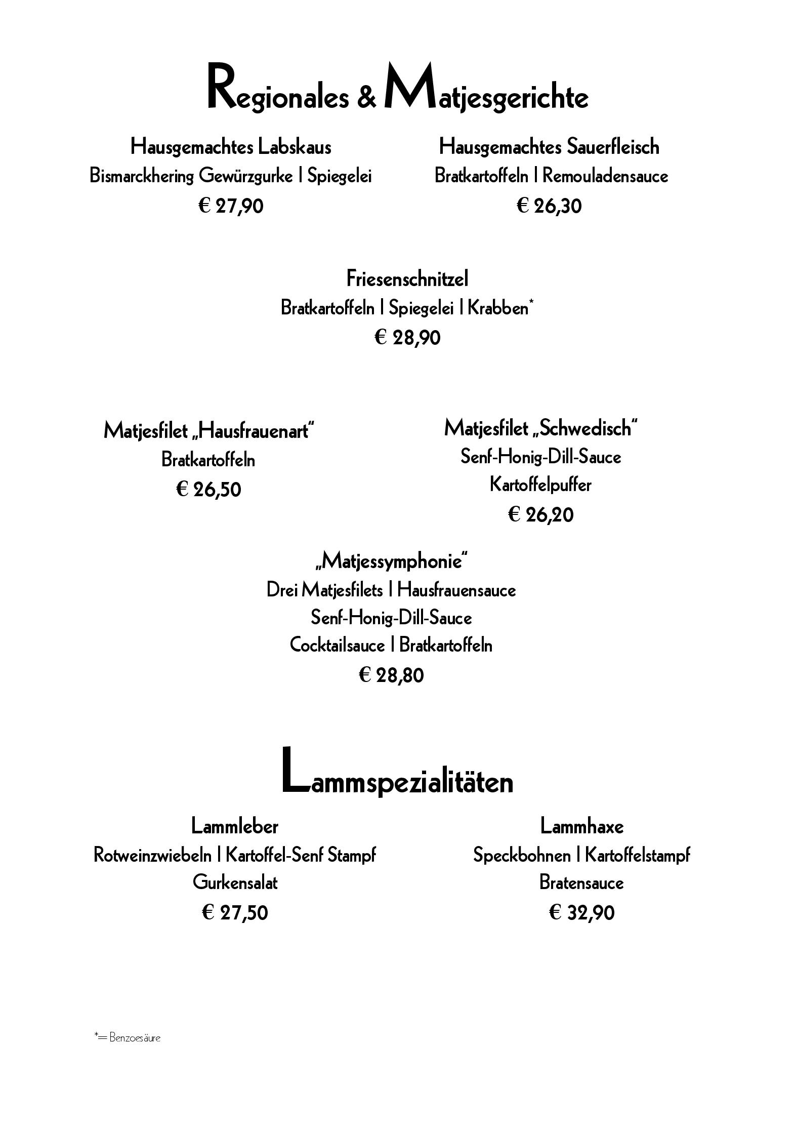 Speisekarte Dragseths Gasthof in Husum, Seite 3